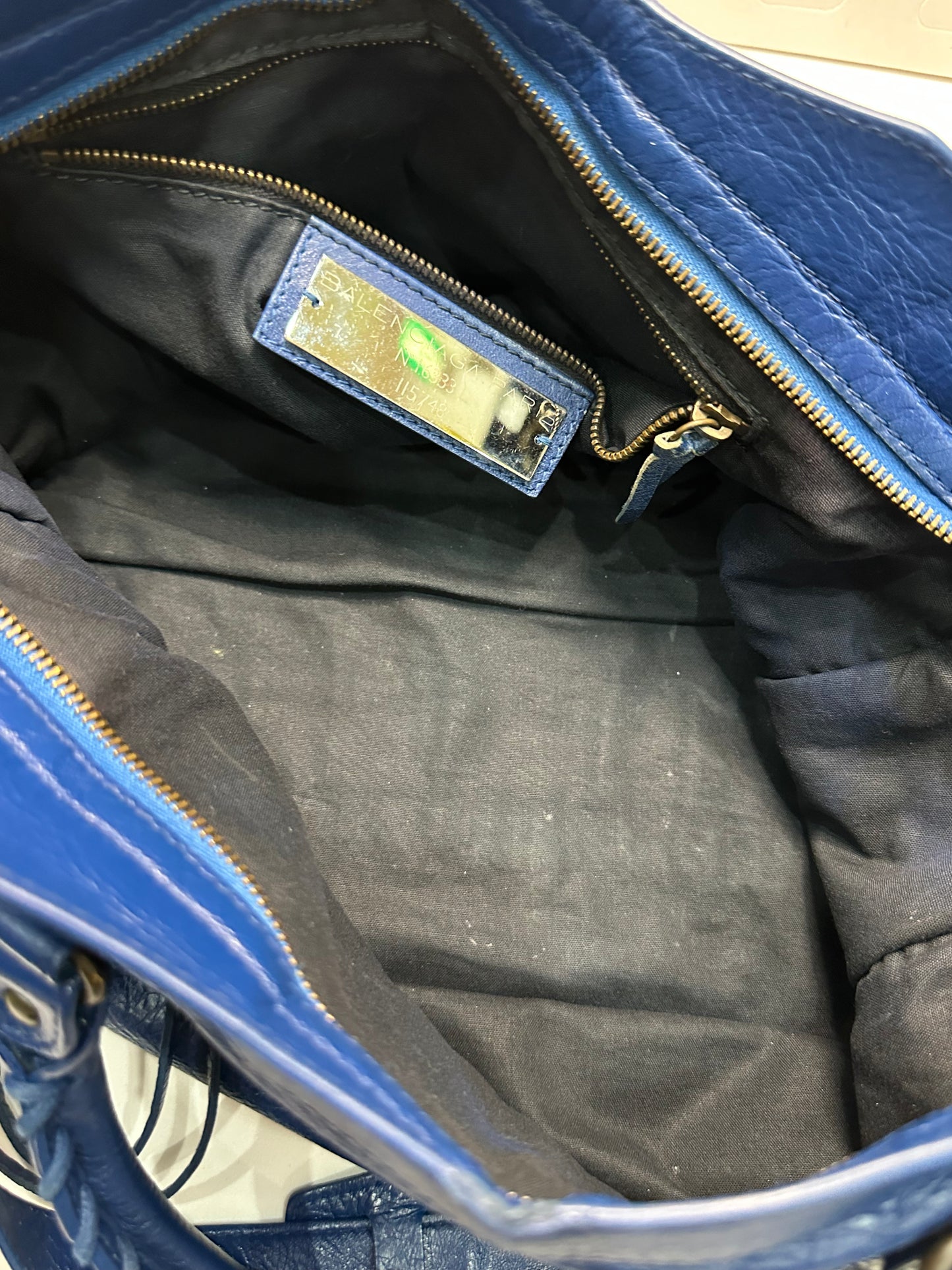 Balenciaga city bag navy