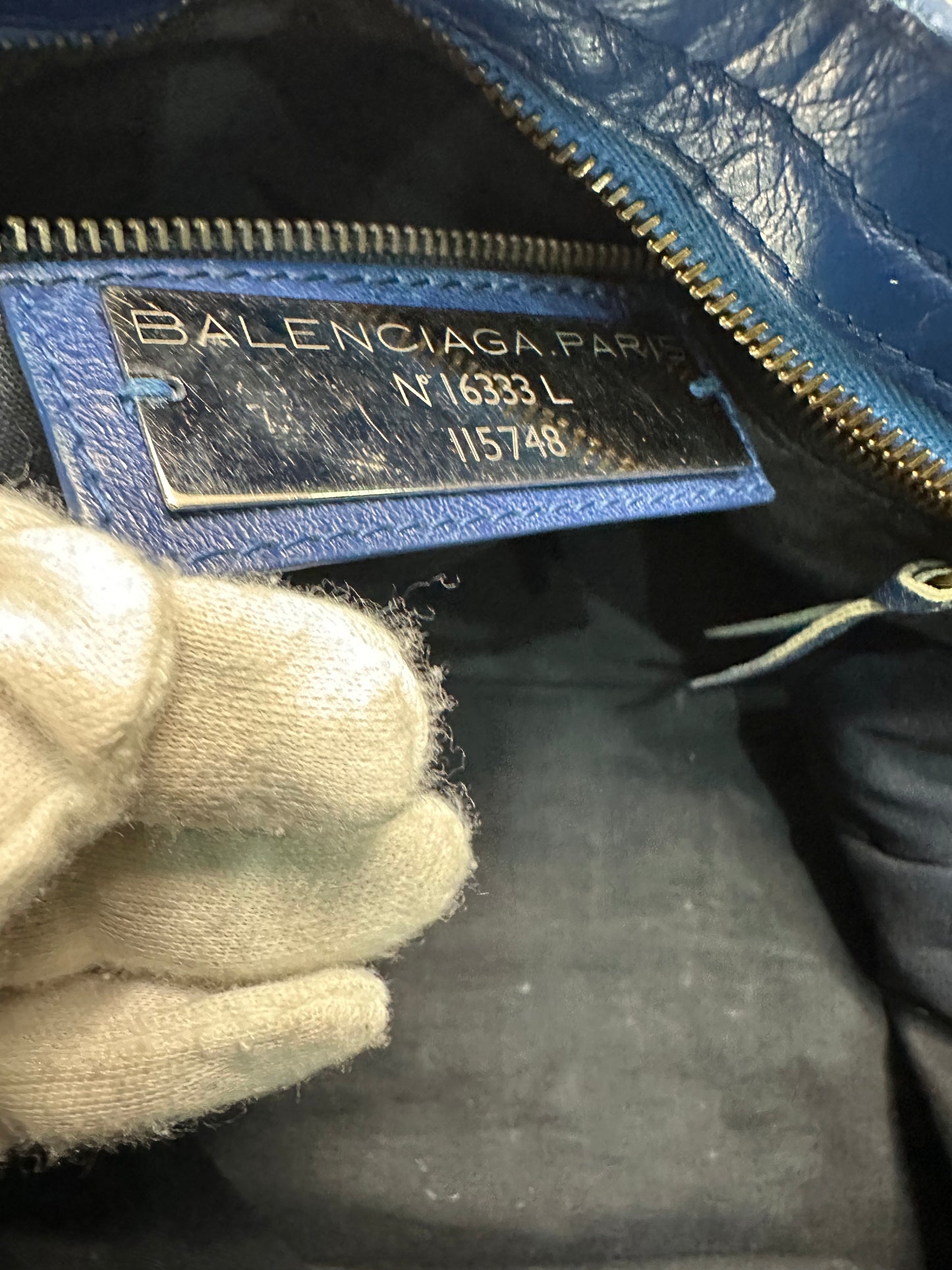 Balenciaga city bag navy