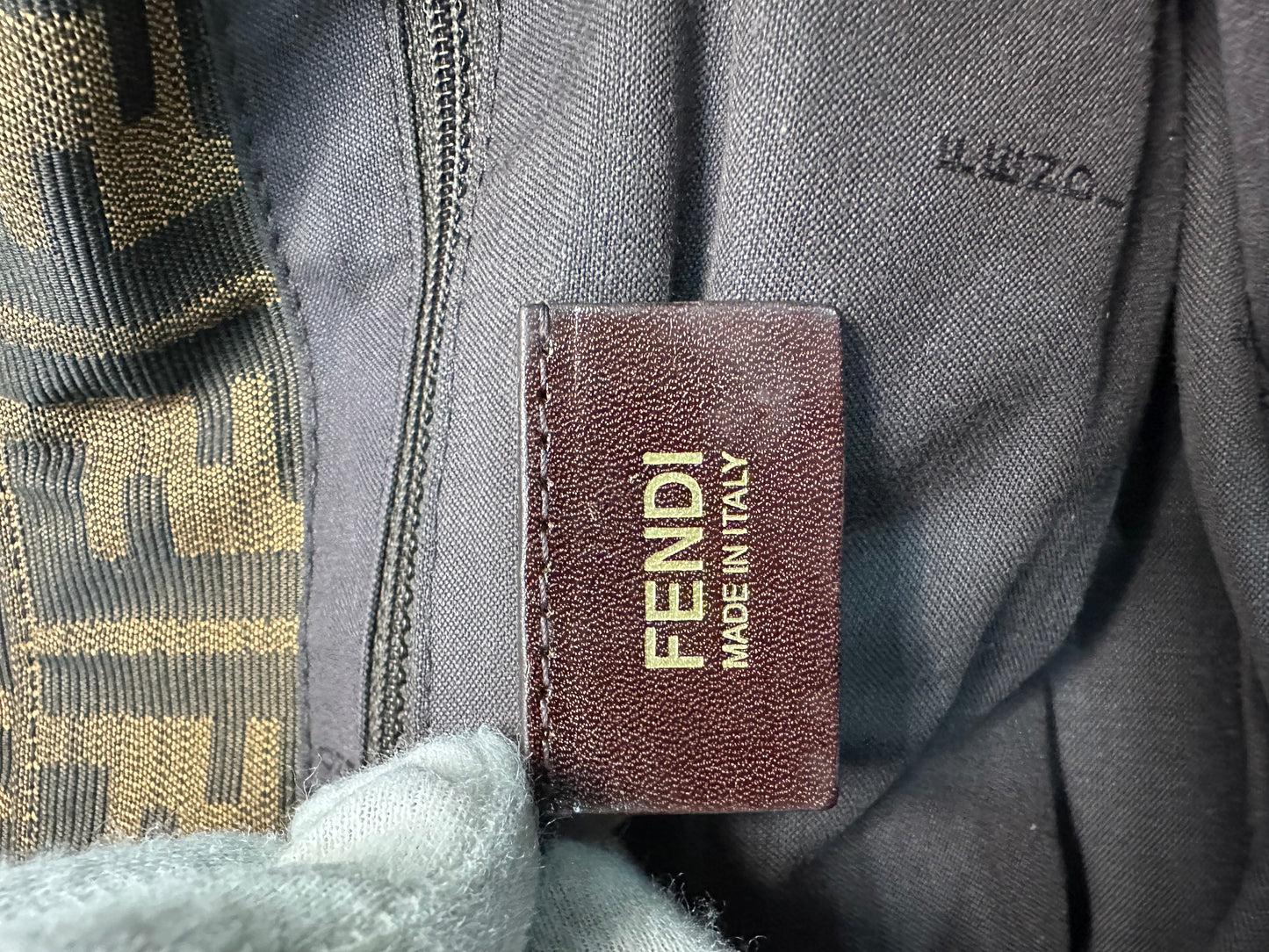 Fendi Zucca Mia Flap Shoulder Bag