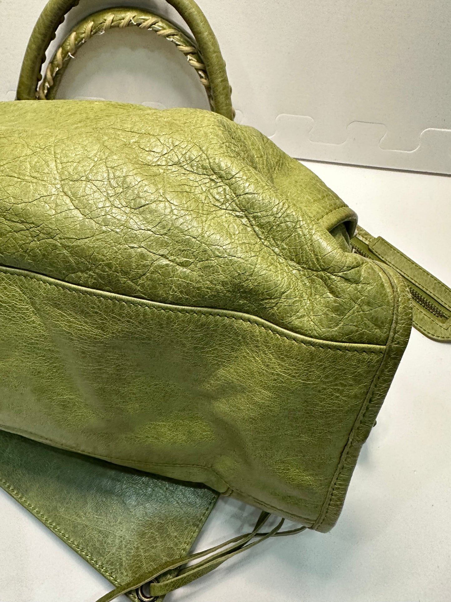 Balenciaga city bag green
