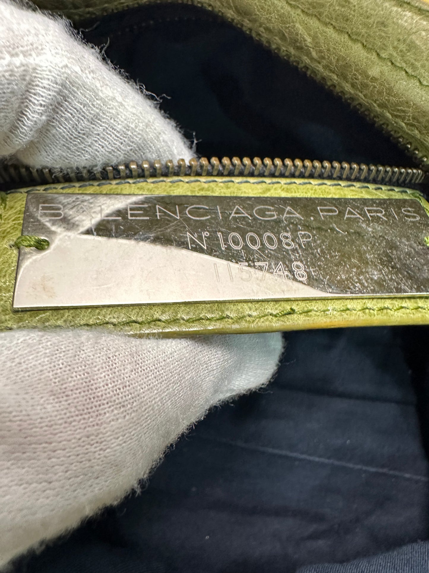 Balenciaga city bag green
