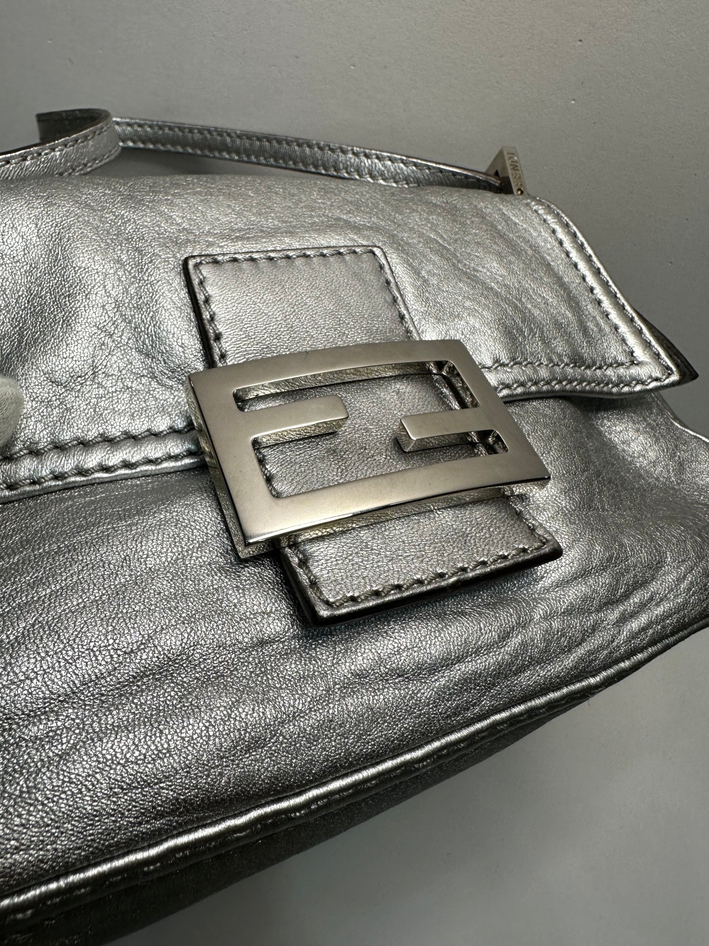 Fendi rare mini mamma baguette leather