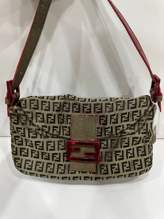 Fendi baguette lizard leather