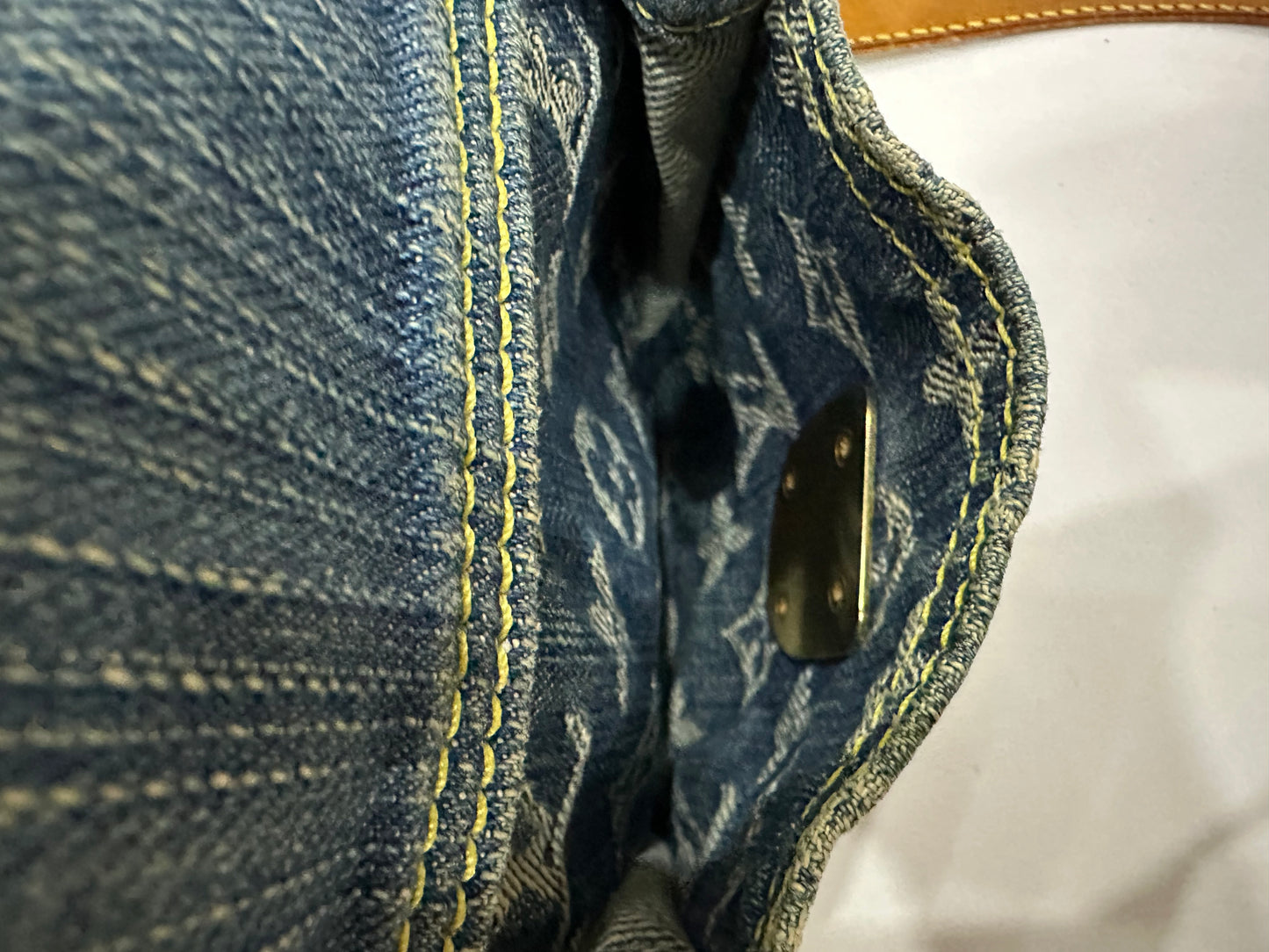Louis Vuitton denim camera bag