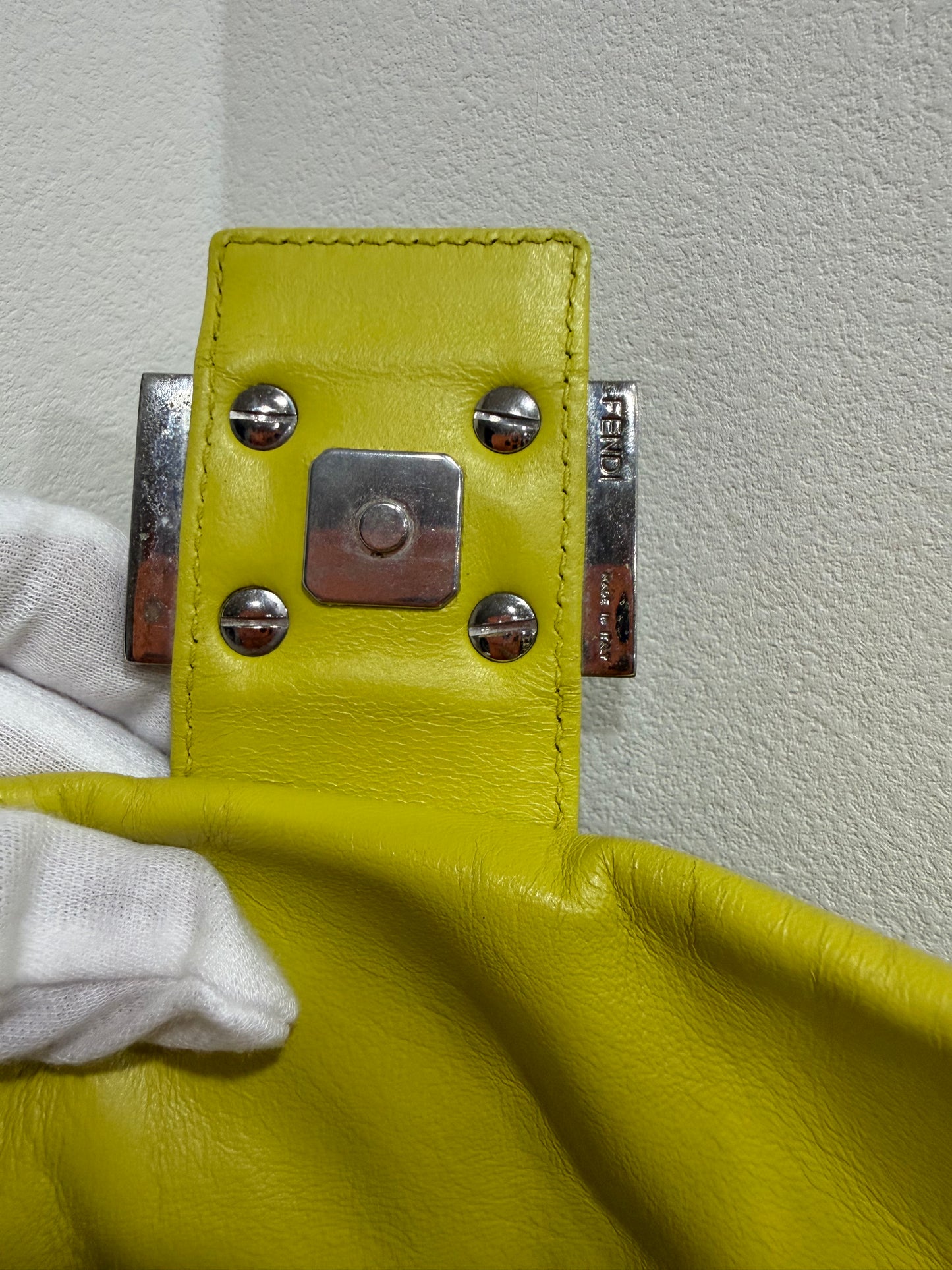 Fendi leather baguette