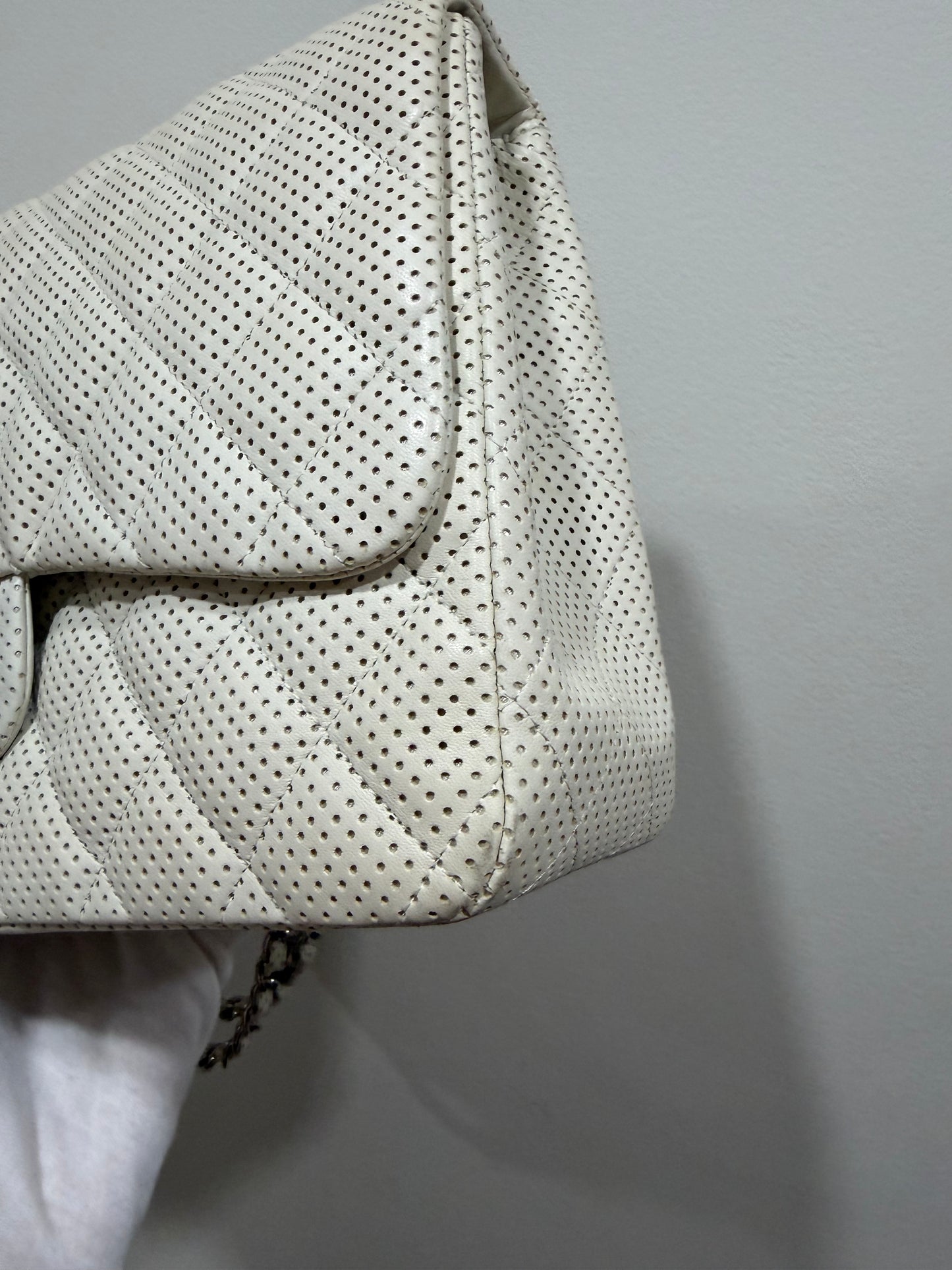 Chanel Jumbo Perforated Lambsikin