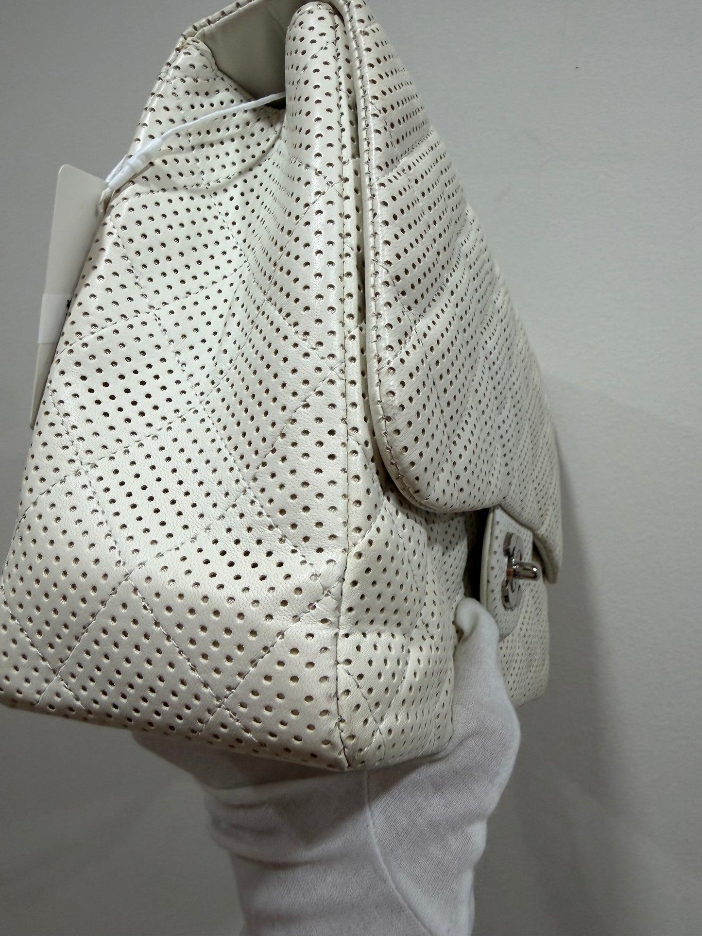 Chanel Jumbo Perforated Lambsikin
