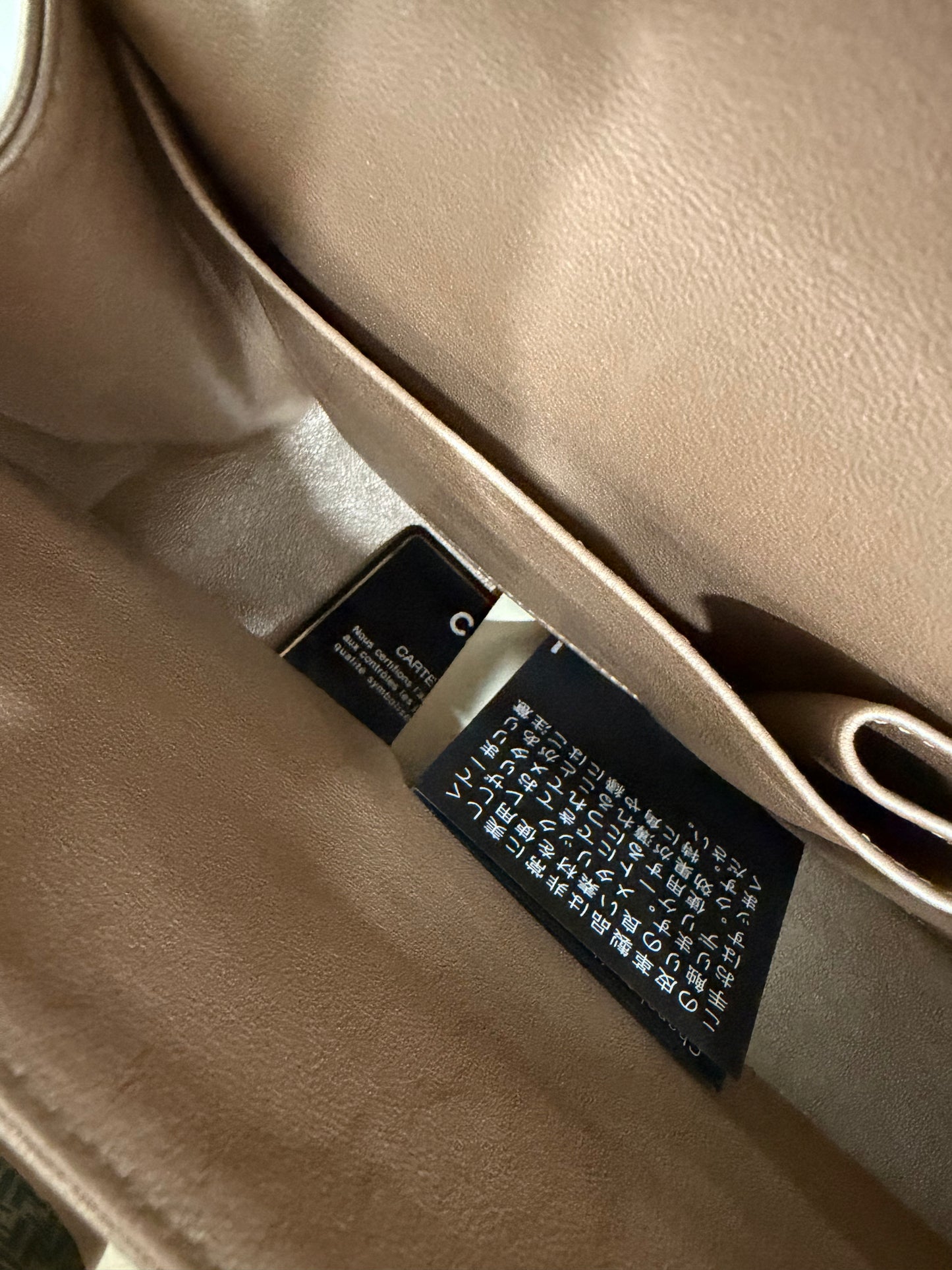 Chanel double flap champagne