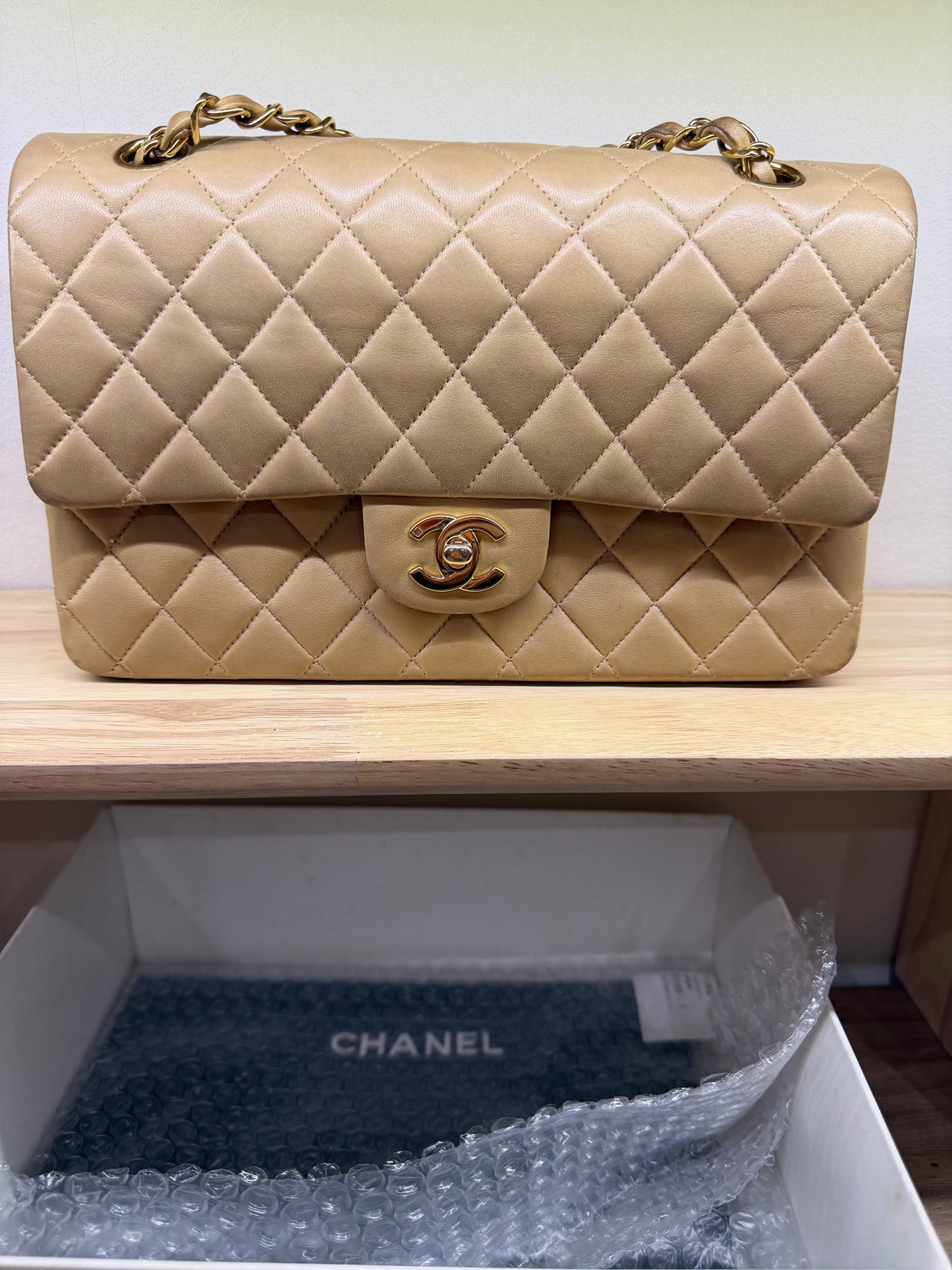 Chanel double flap 24K Gold year2001