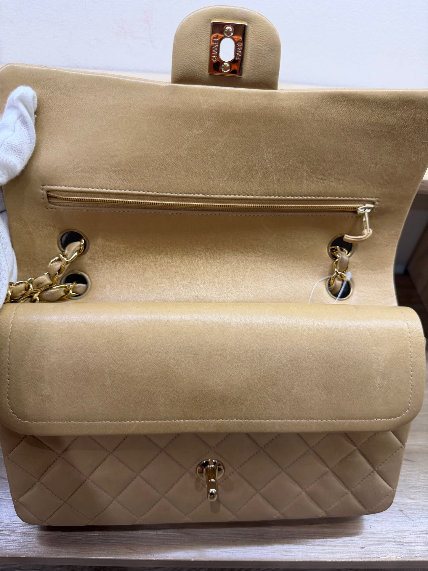 Chanel double flap 24K Gold year2001