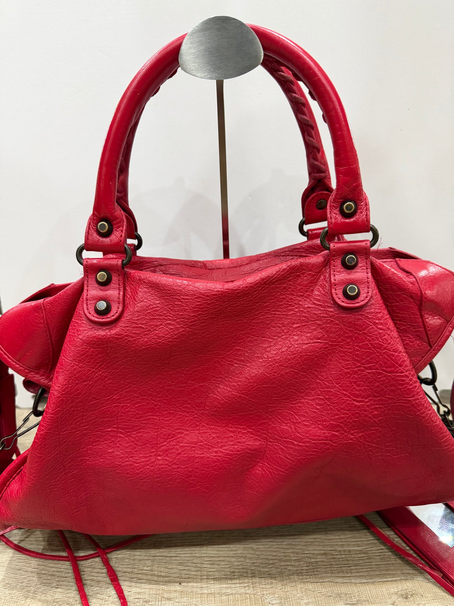 Balenciaga city bag red