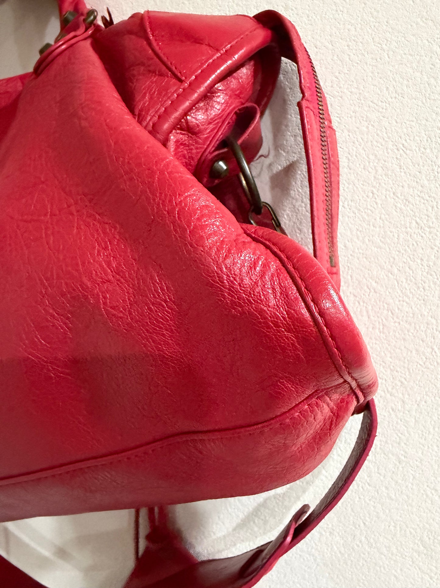 Balenciaga city bag red