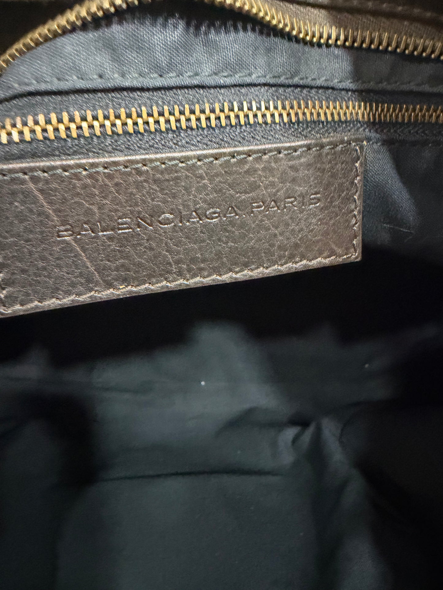 Balenciaga Canvas City Brown Bleu White