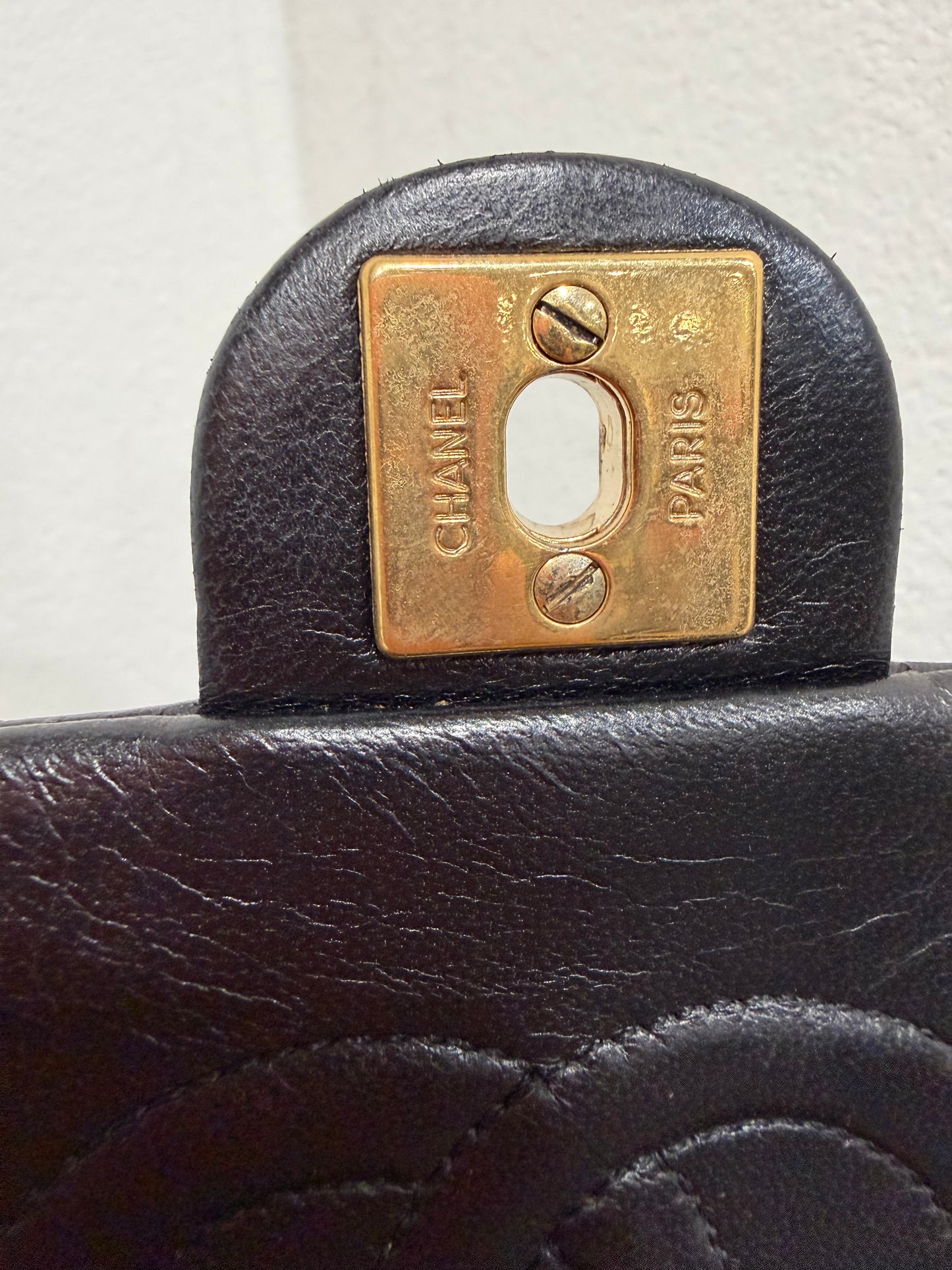 Chanel small classic flap 24K gold Year1991