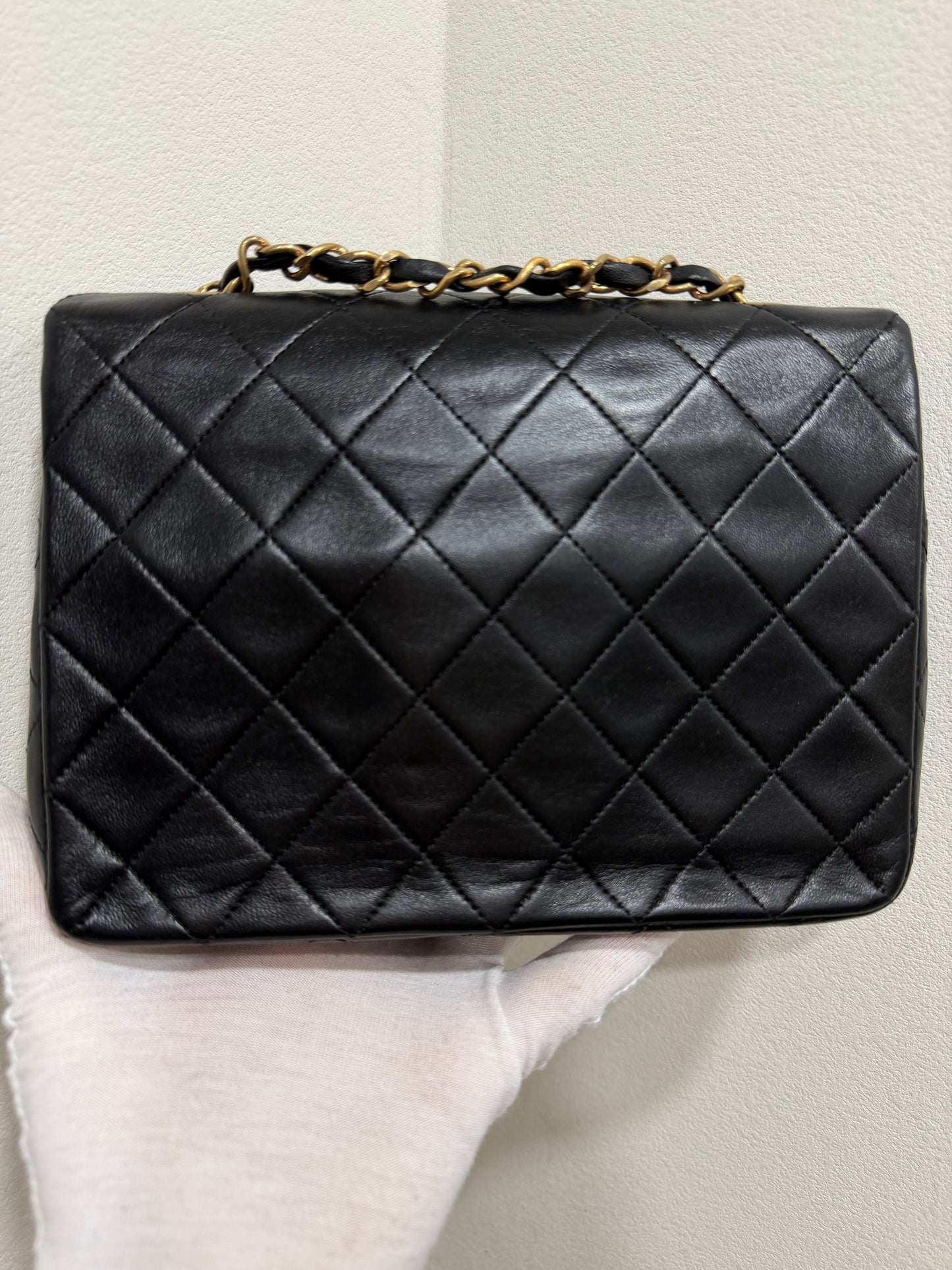 Chanel small classic flap 24K gold Year1991