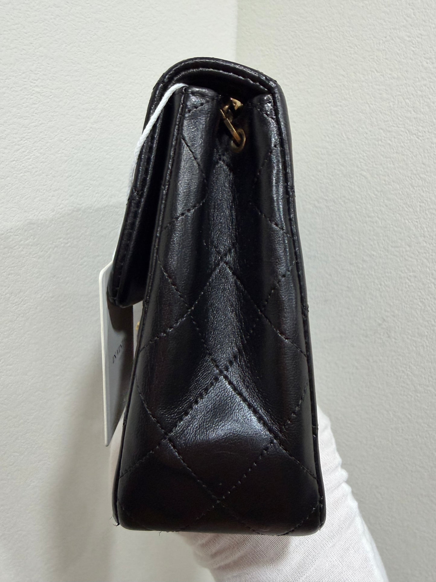 Chanel small classic flap 24K gold Year1991