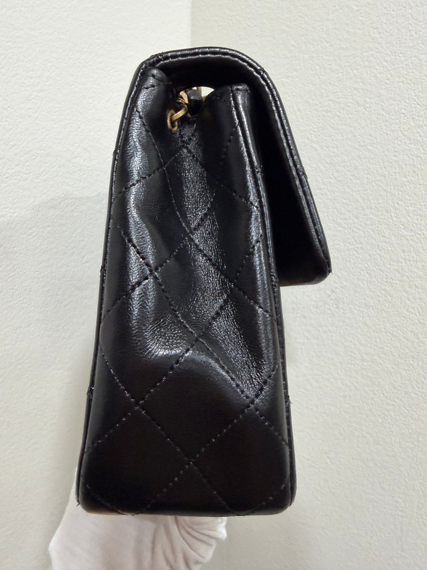 Chanel small classic flap 24K gold Year1991