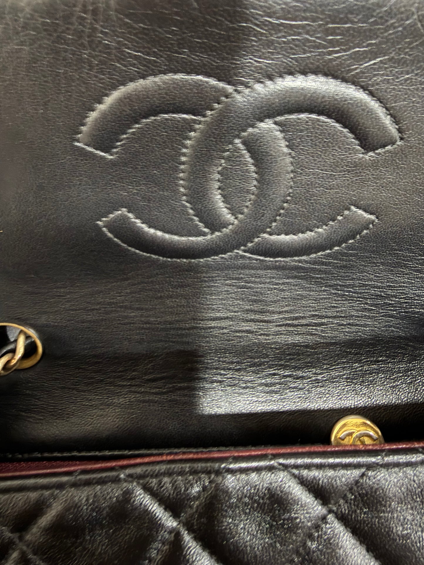 Chanel small classic flap 24K gold Year1991