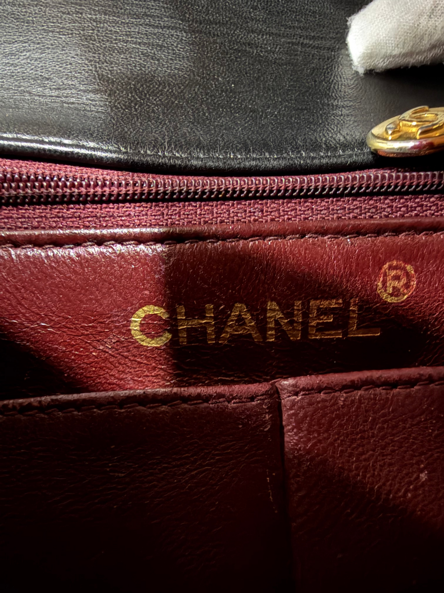 Chanel small classic flap 24K gold Year1991