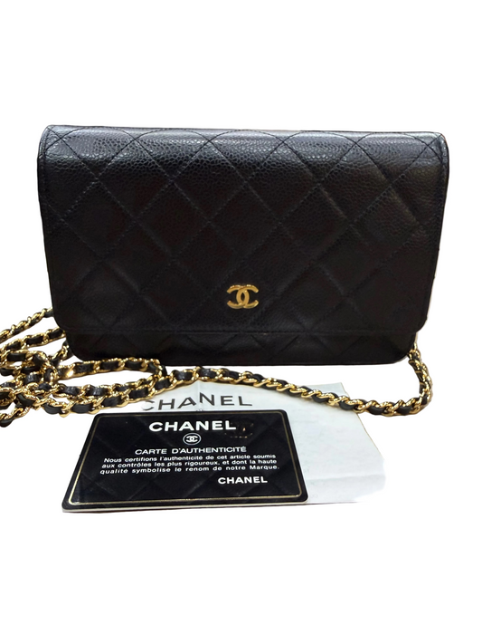 Chanel WOC caviar with card&recipt