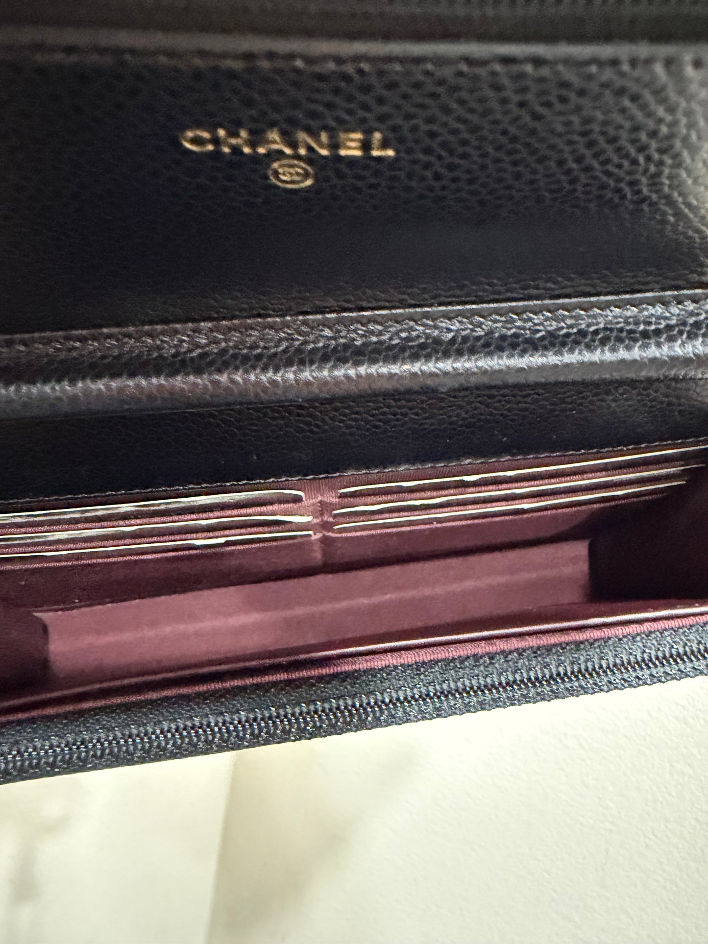 Chanel WOC caviar with card&recipt