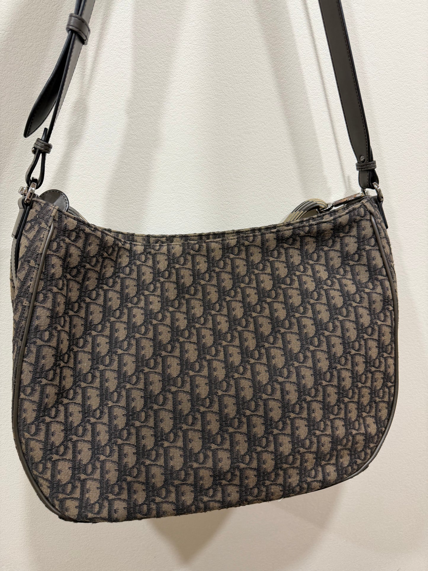 Christian Dior Rope handle saddle Oblique Canvas