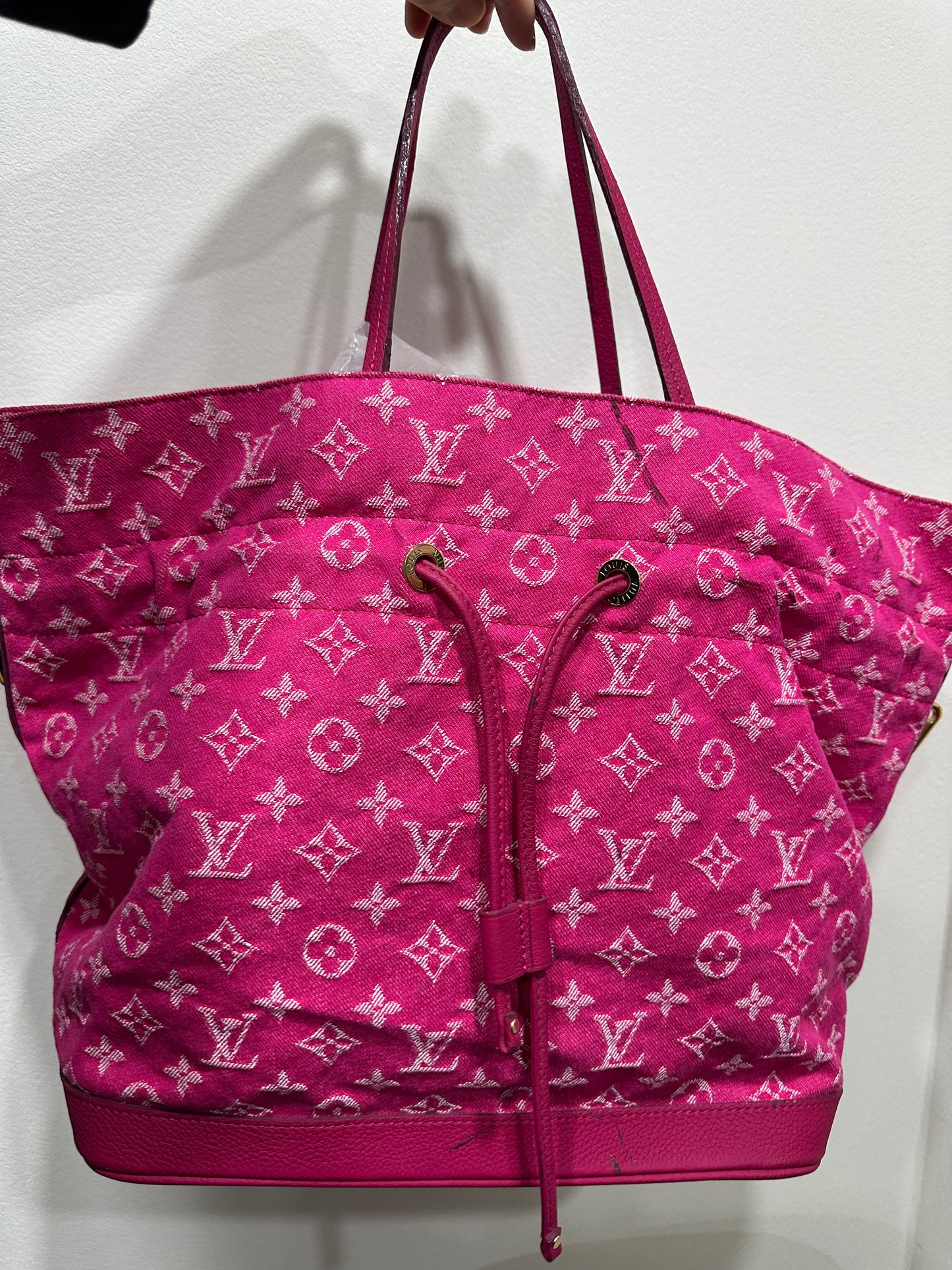 Louis Vuitton pink denim