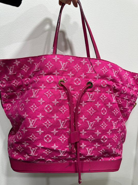 Louis Vuitton pink denim