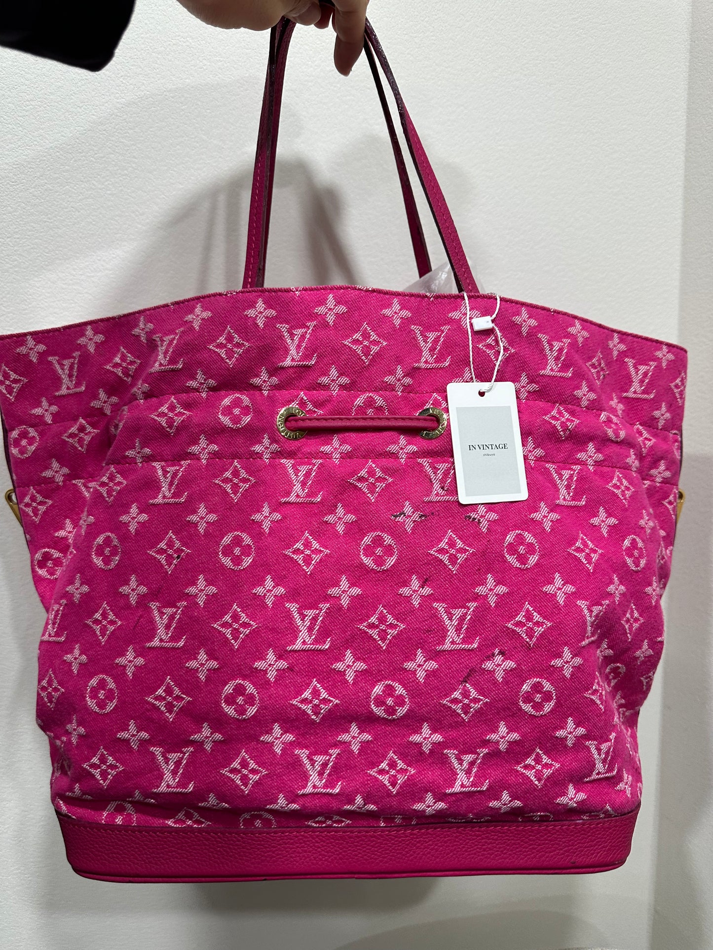 Louis Vuitton pink denim