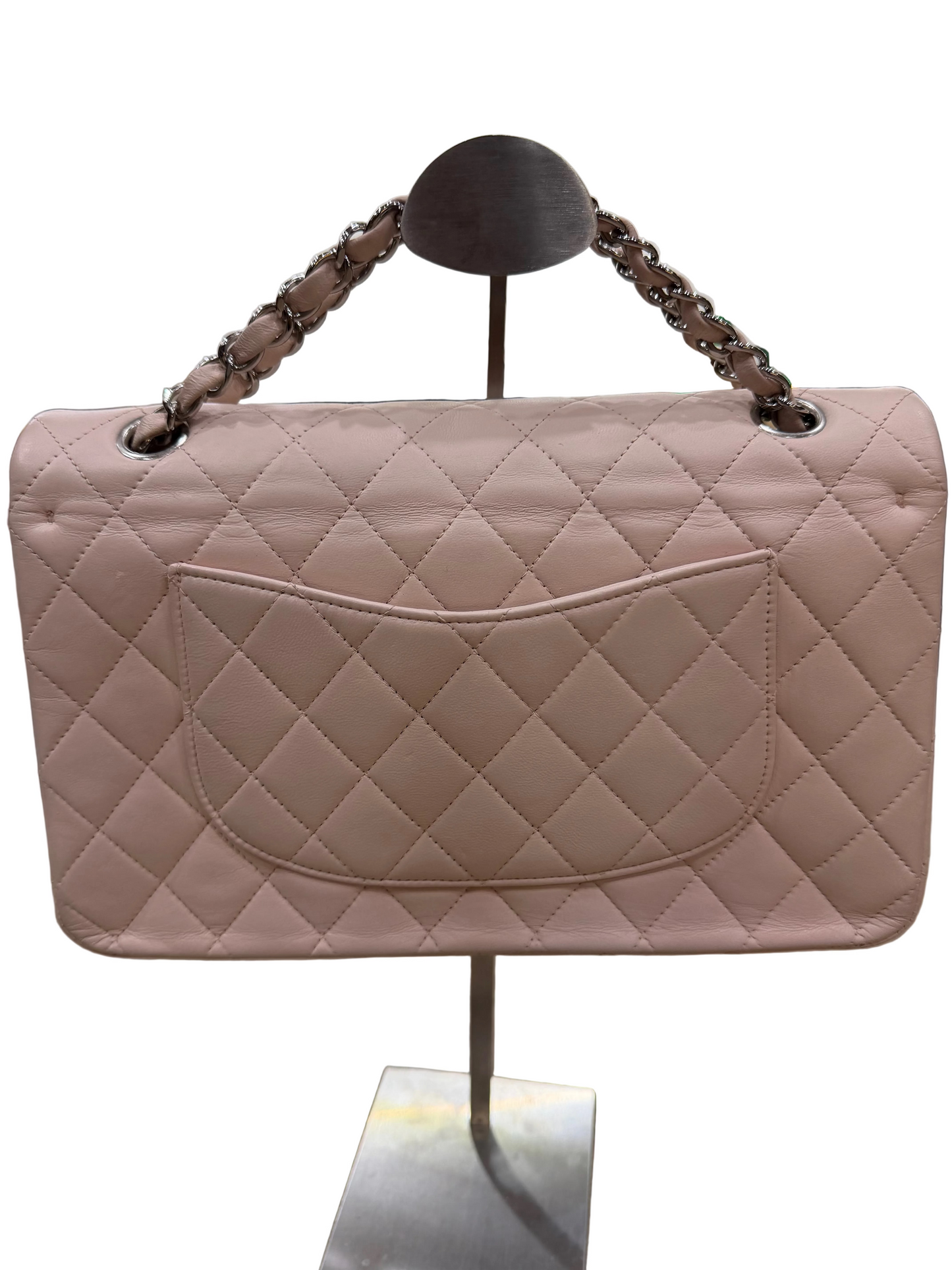 Chanel double flap baby pink
