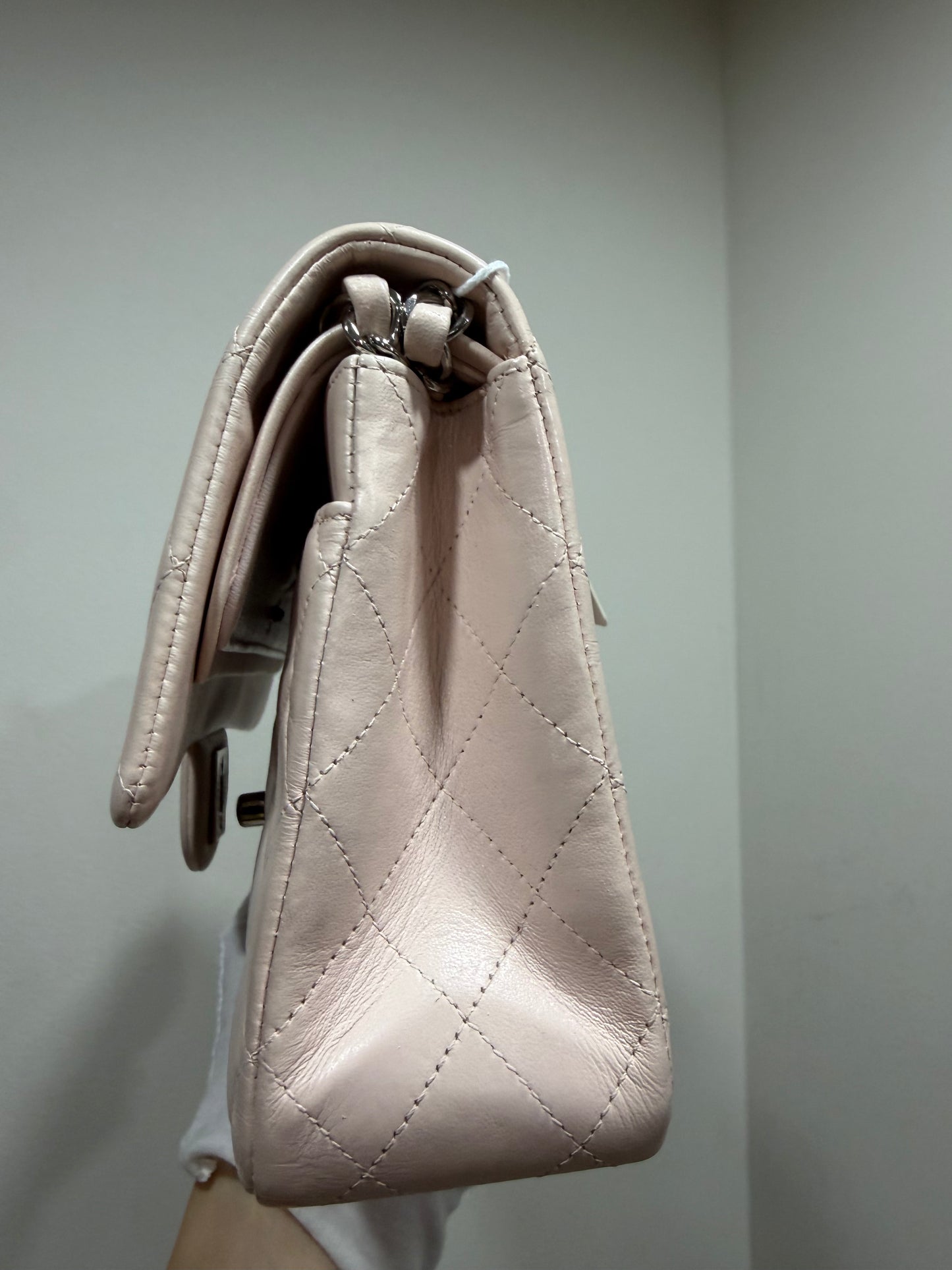 Chanel double flap baby pink