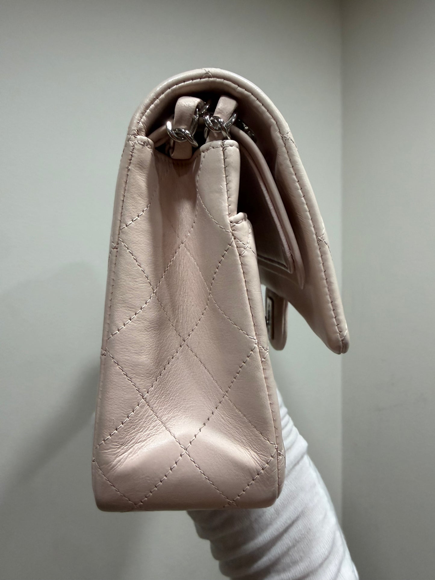 Chanel double flap baby pink