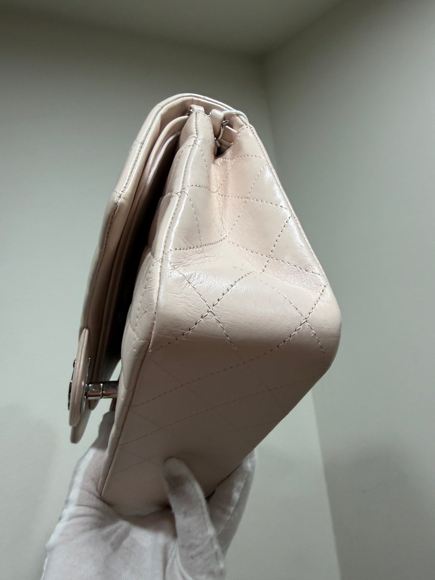 Chanel double flap baby pink