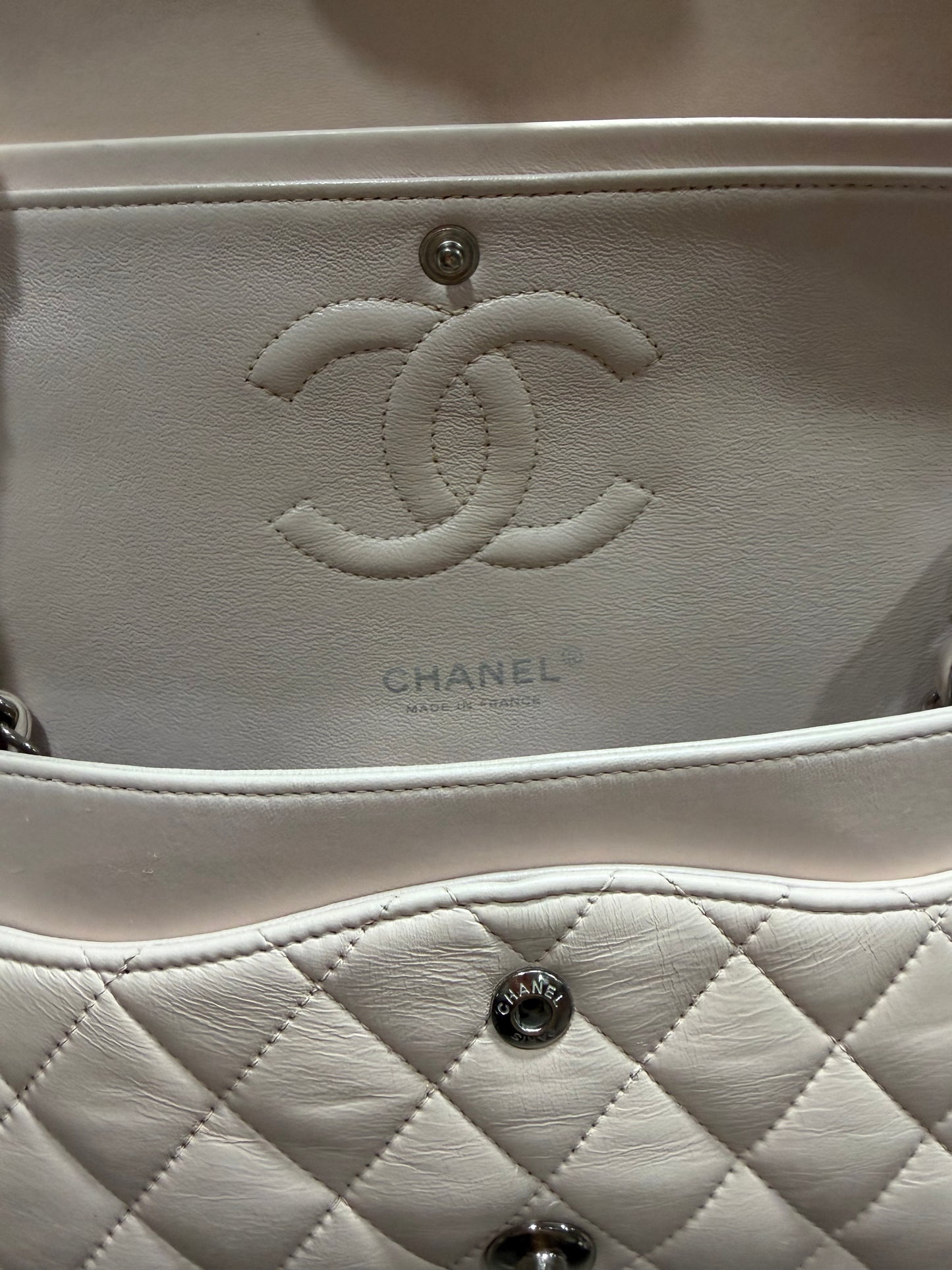 Chanel double flap baby pink