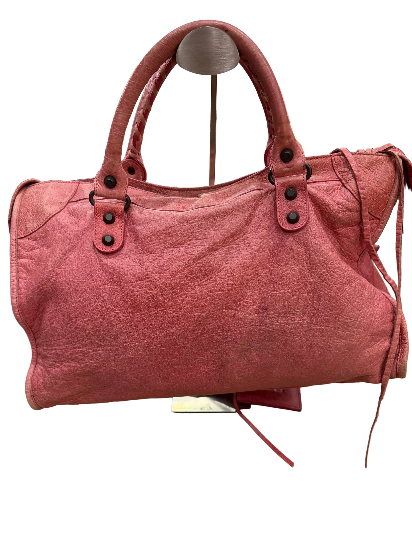 Balenciaga pink city bag