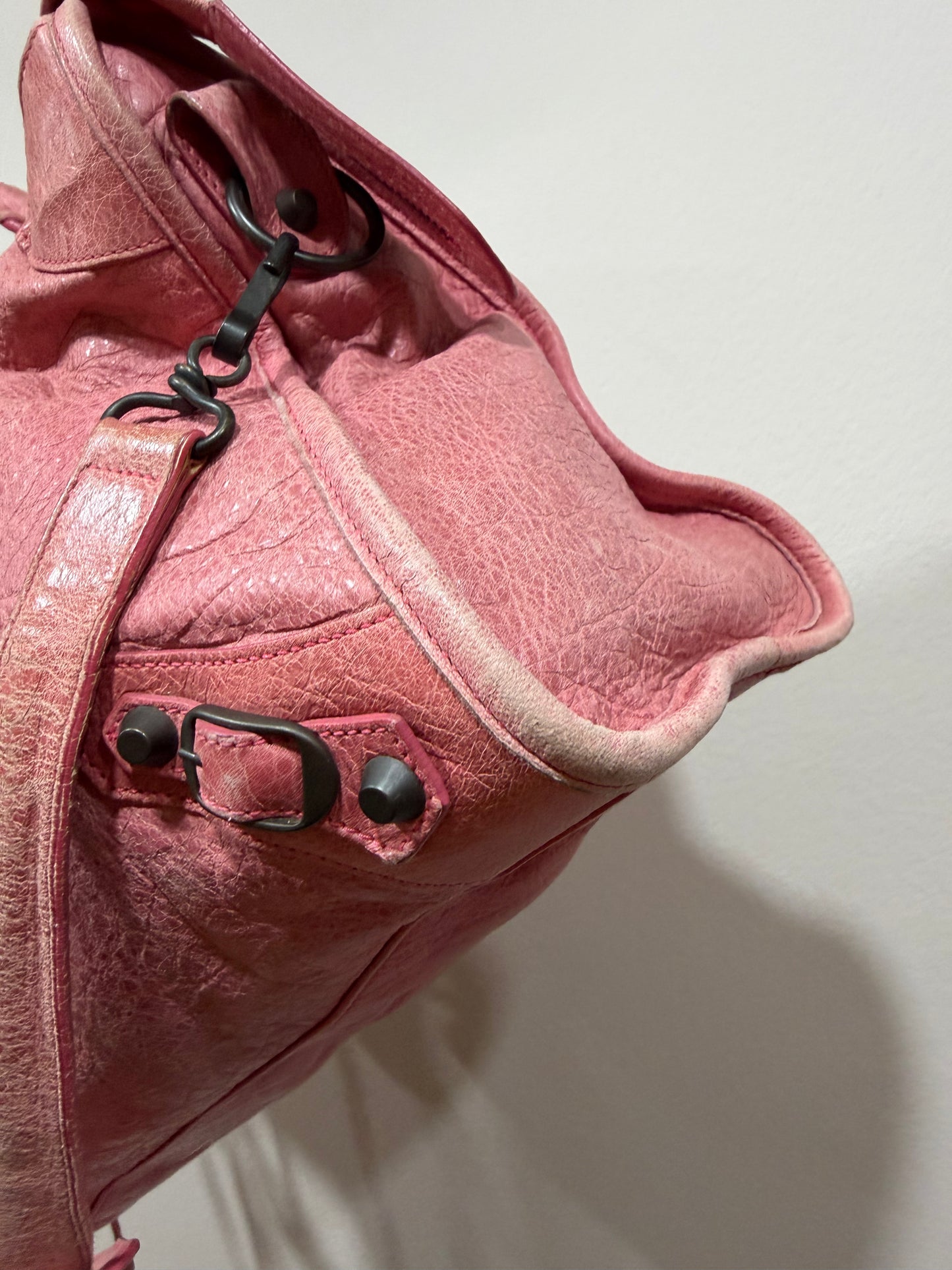 Balenciaga pink city bag