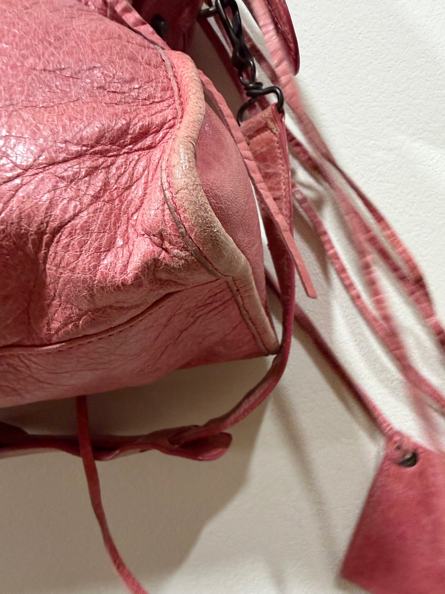 Balenciaga pink city bag