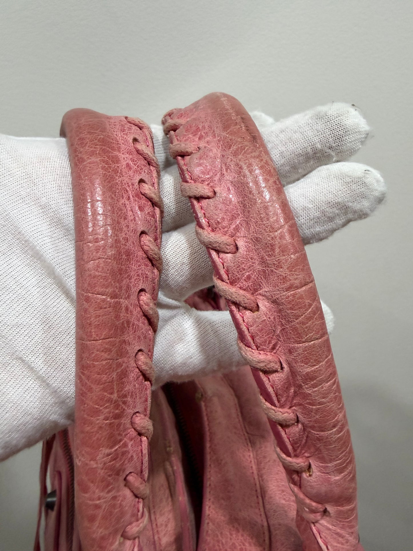 Balenciaga pink city bag