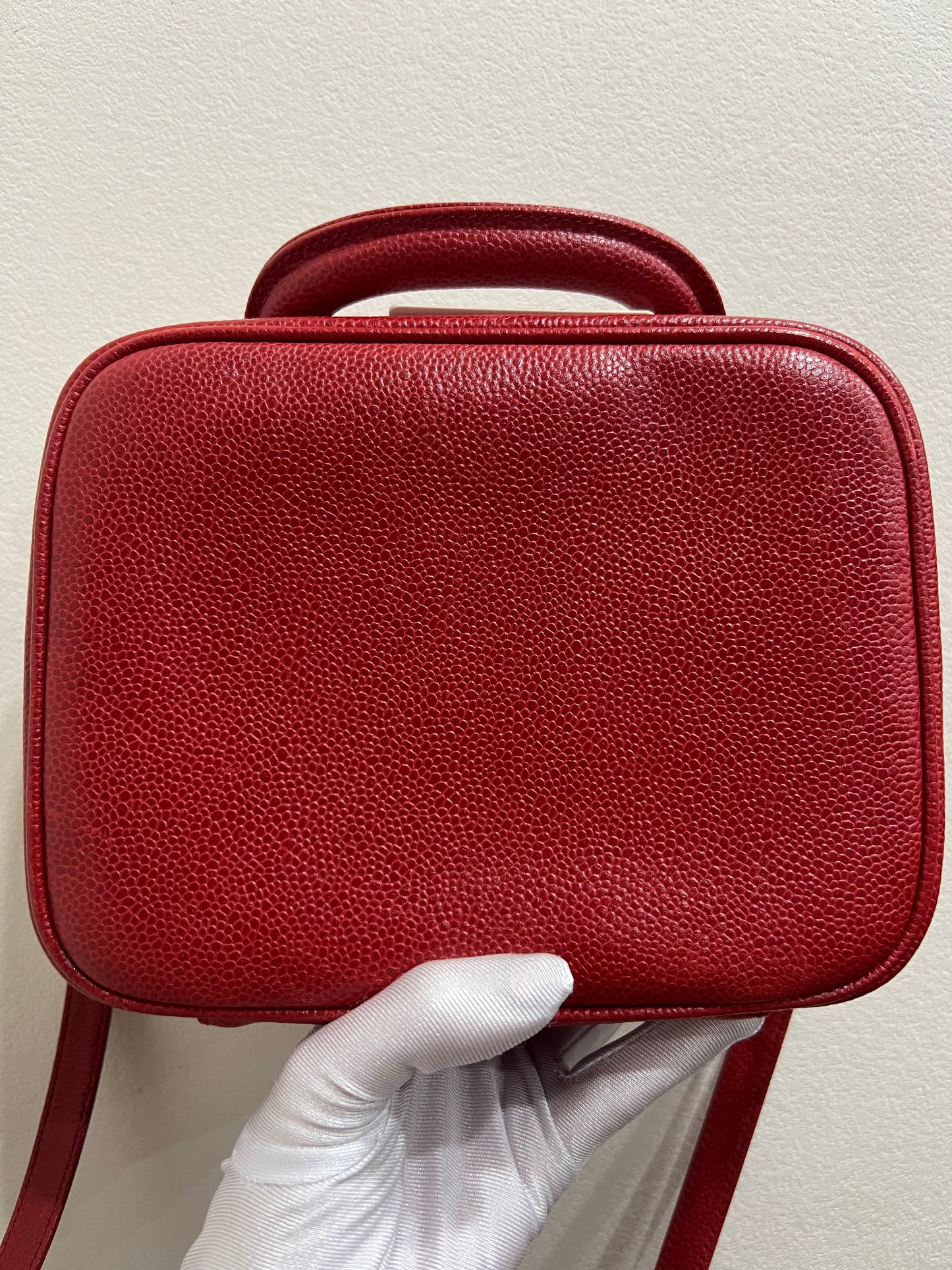 CHANEL RED Vanity Bag