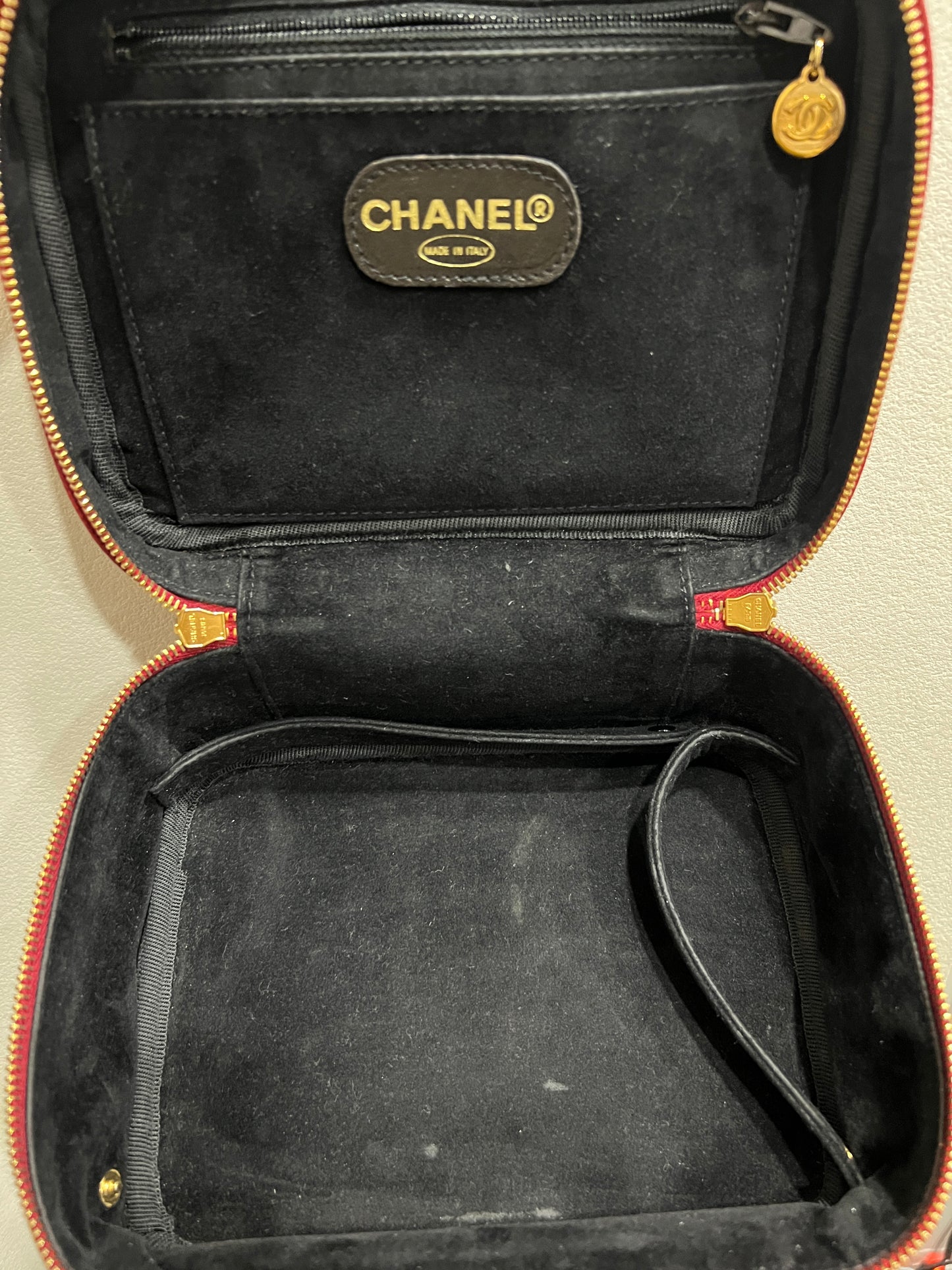 CHANEL RED Vanity Bag