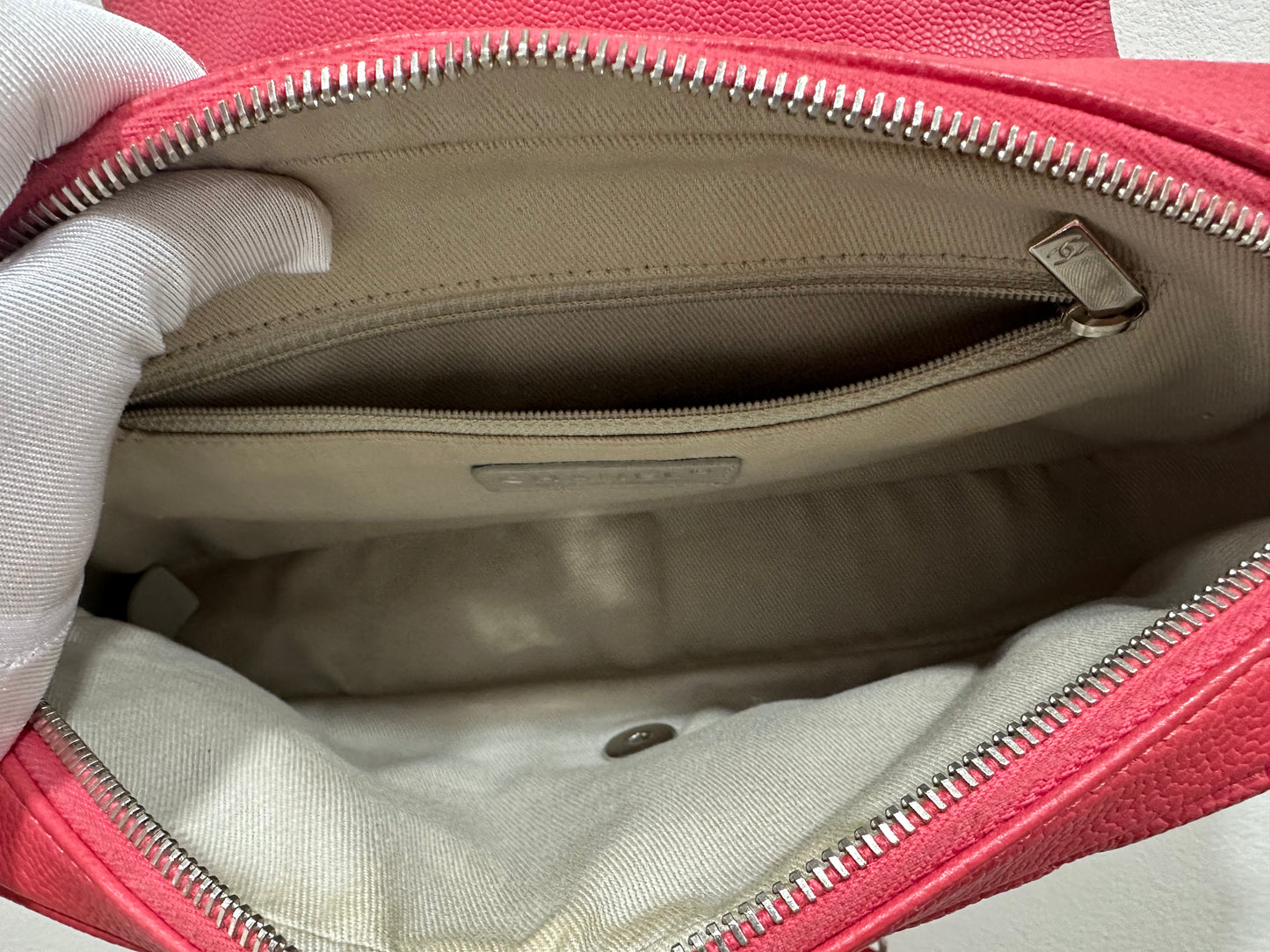 CHANEL Caviar Pink Shoulder Bag