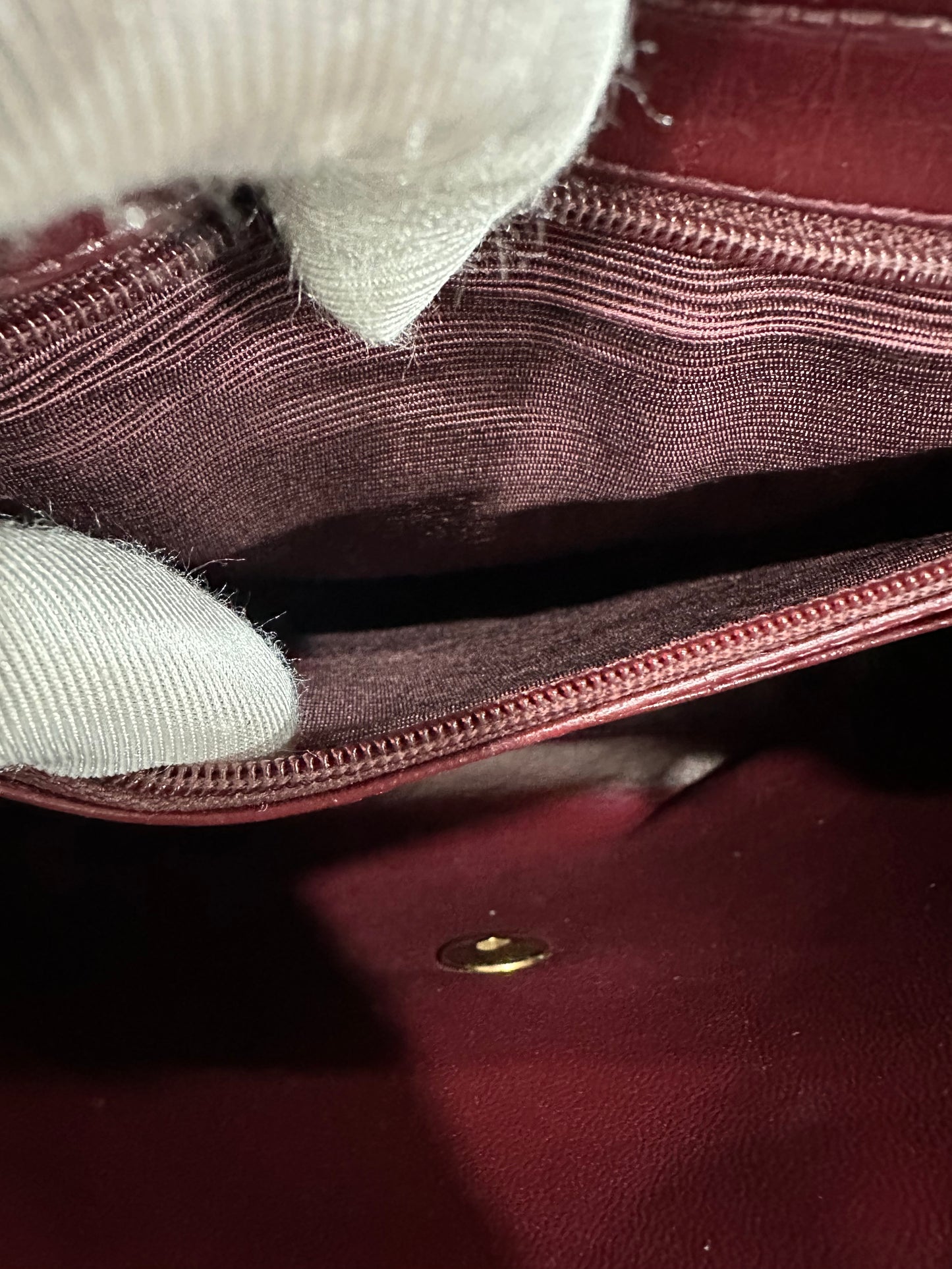 CHANEL Lambskin Chain Backpack 24K gold