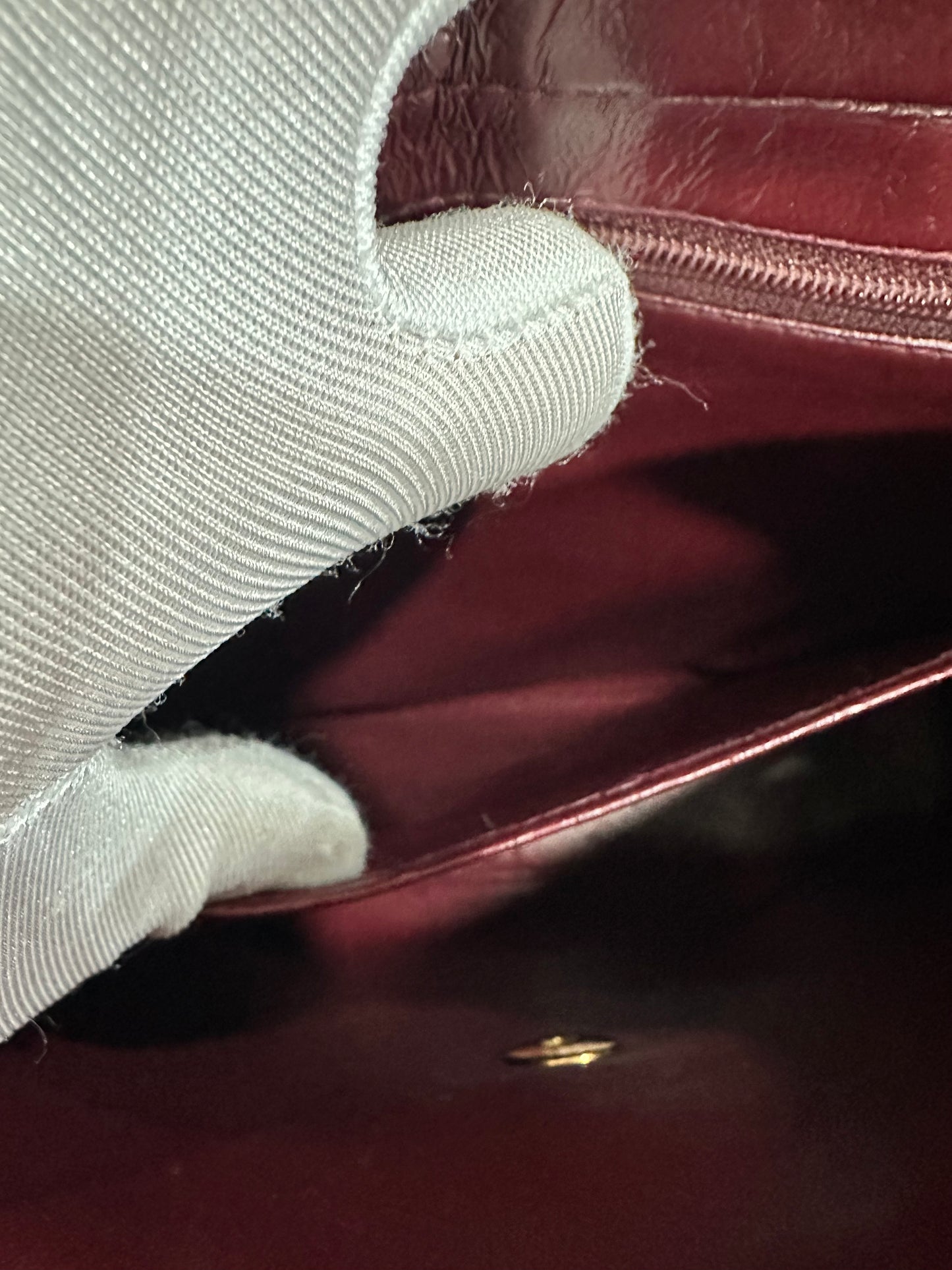 CHANEL Lambskin Chain Backpack 24K gold