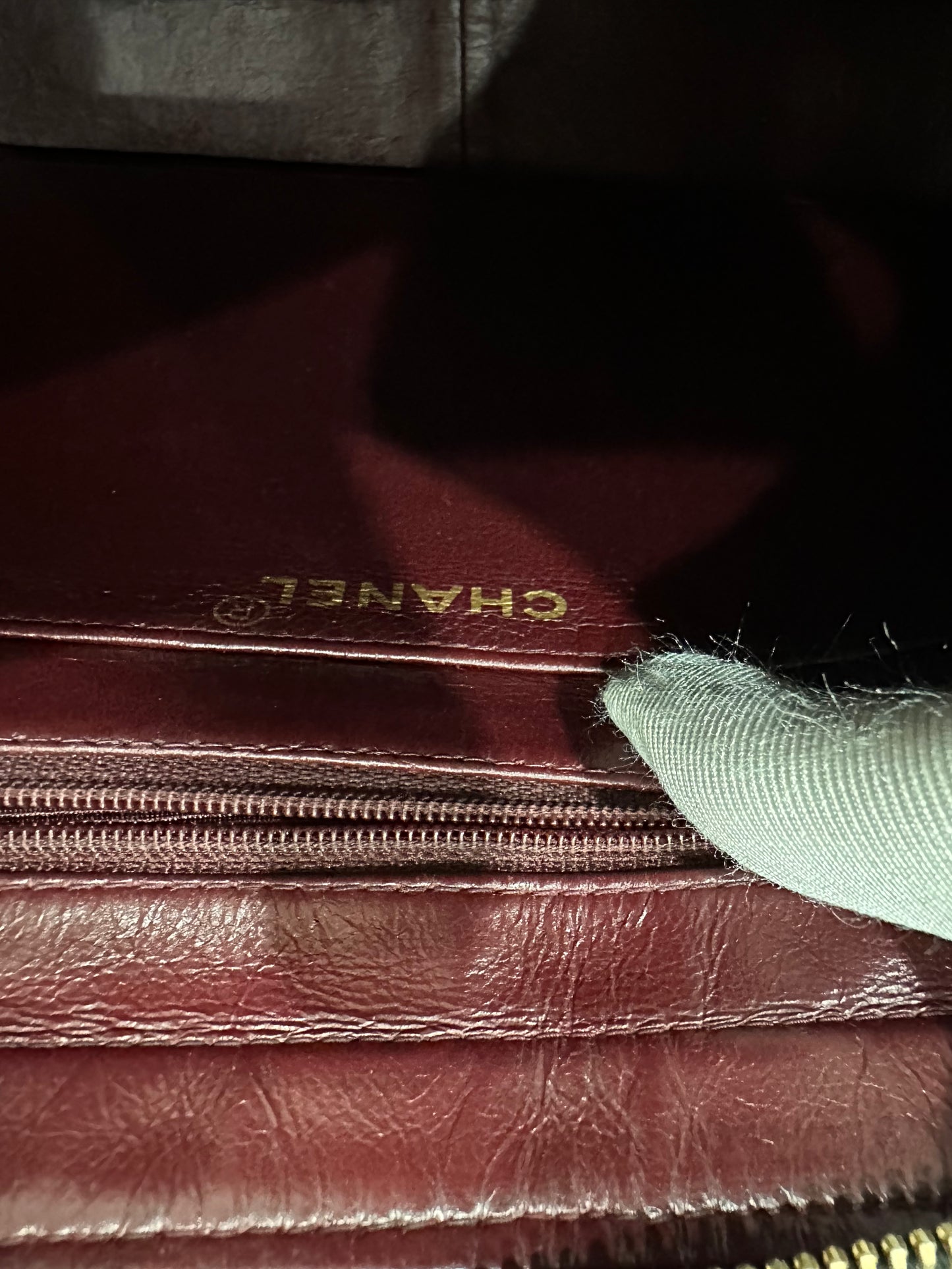 CHANEL Lambskin Chain Backpack 24K gold