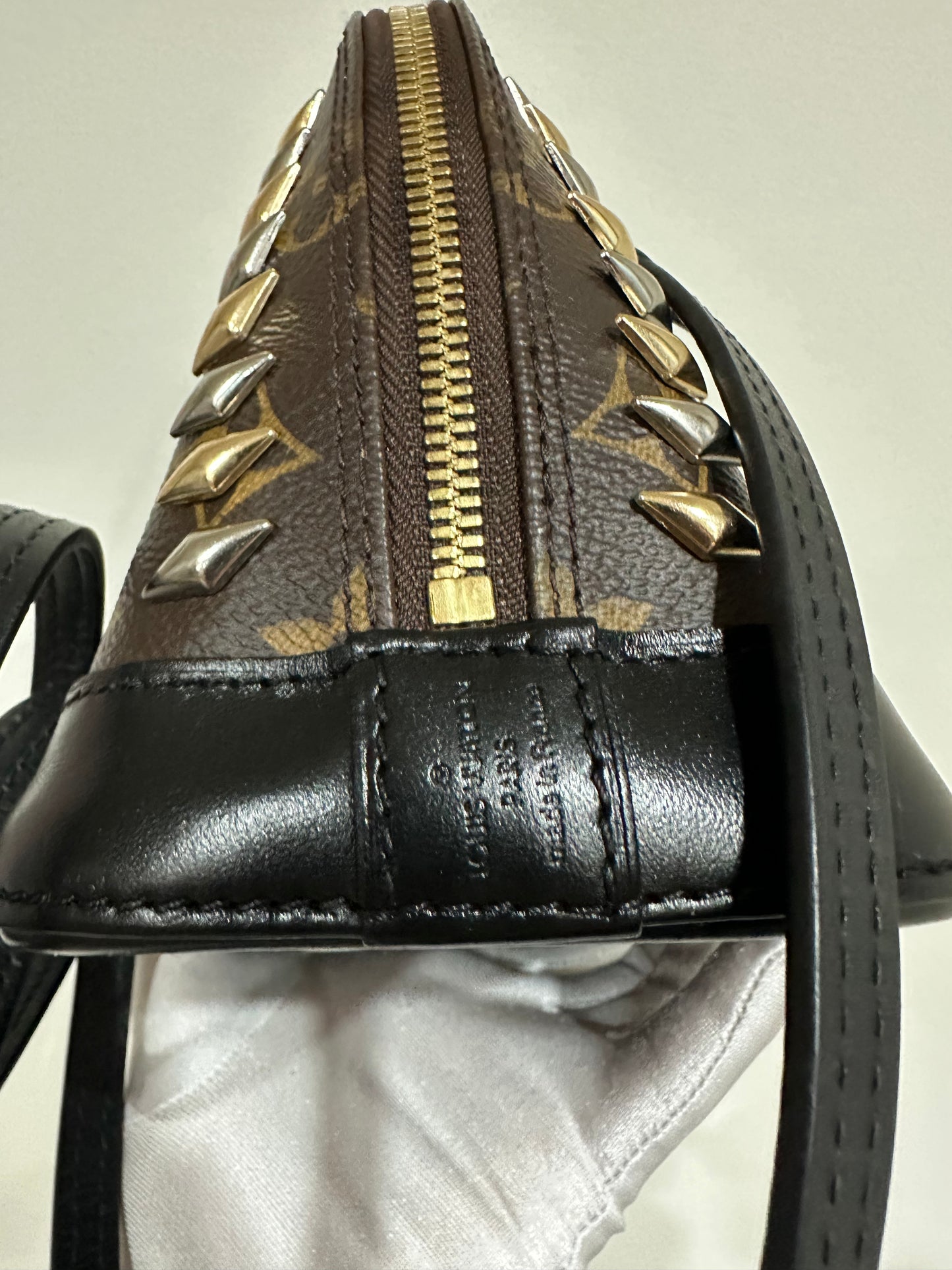 Louis Vuitton Macassar Studded Alma BB