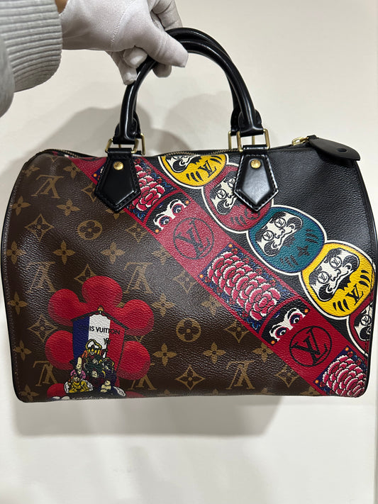 Louis Vuitton X Yamamoto speedy 30 kabuki daruma