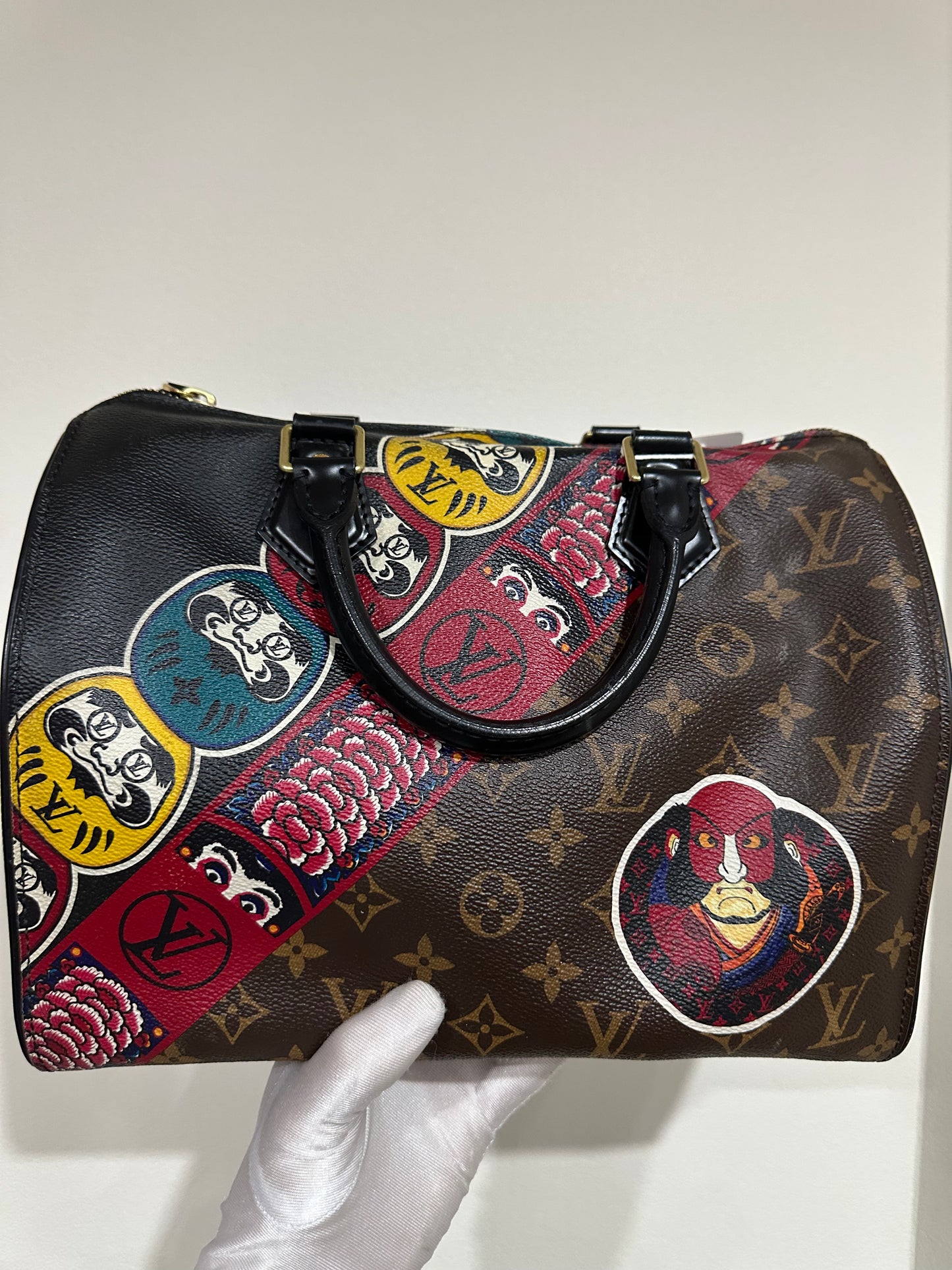 Louis Vuitton X Yamamoto speedy 30 kabuki daruma