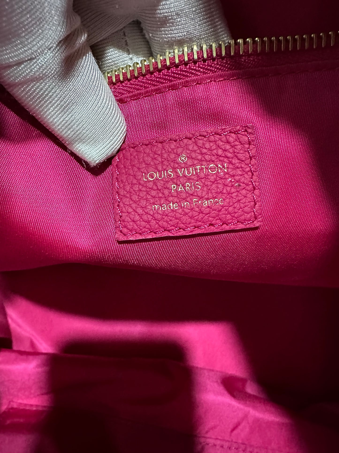 Louis Vuitton neverfull pink denim