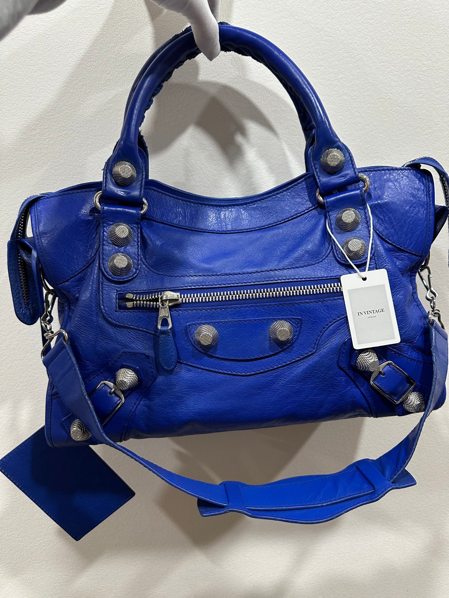 BALENCIAGA BLUE CITY BAG