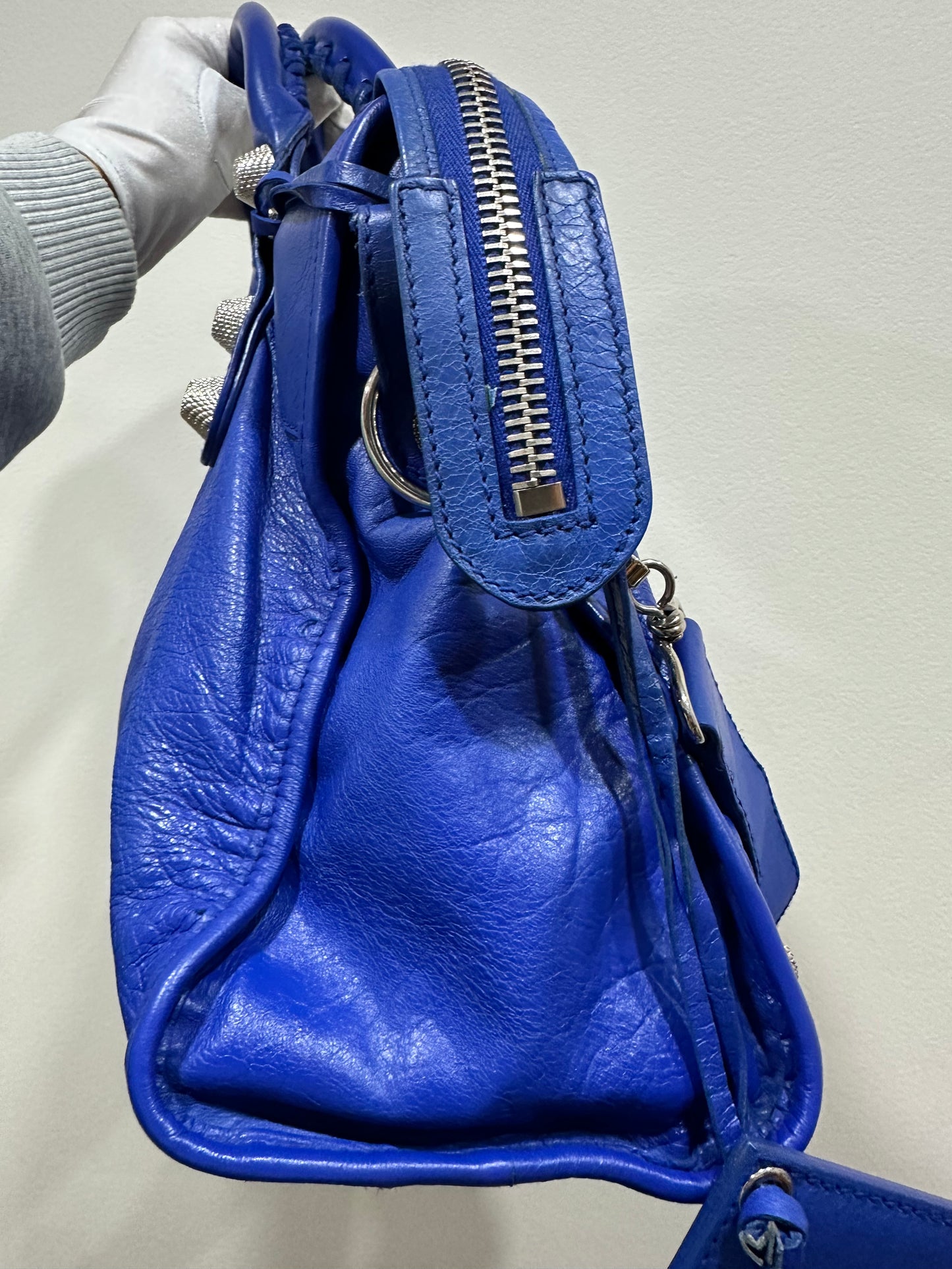 BALENCIAGA BLUE CITY BAG